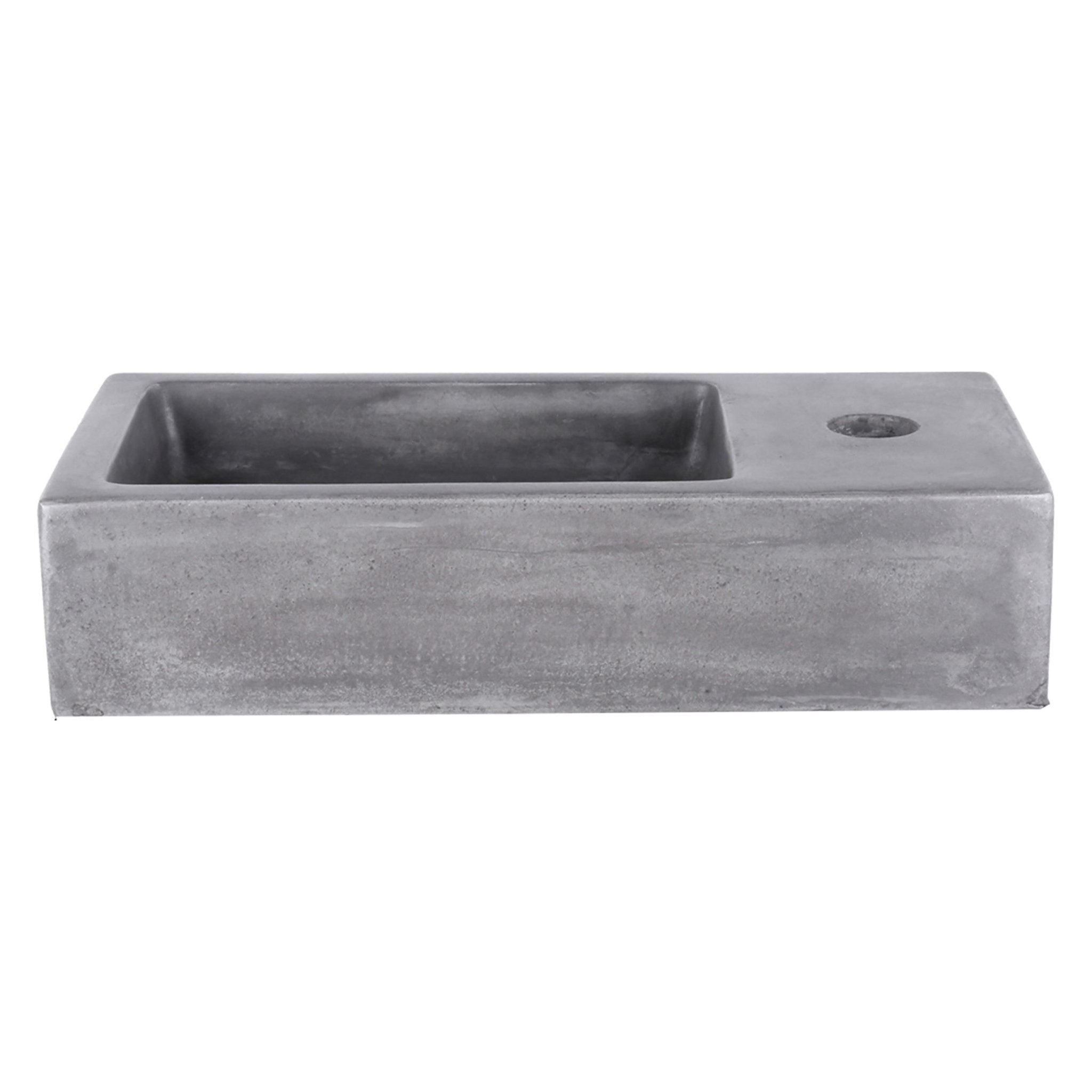 Differnz Ravo fontein beton - 38.5 x 18.5 x 9 cm - donkergrijs - Mozaiektegel.com