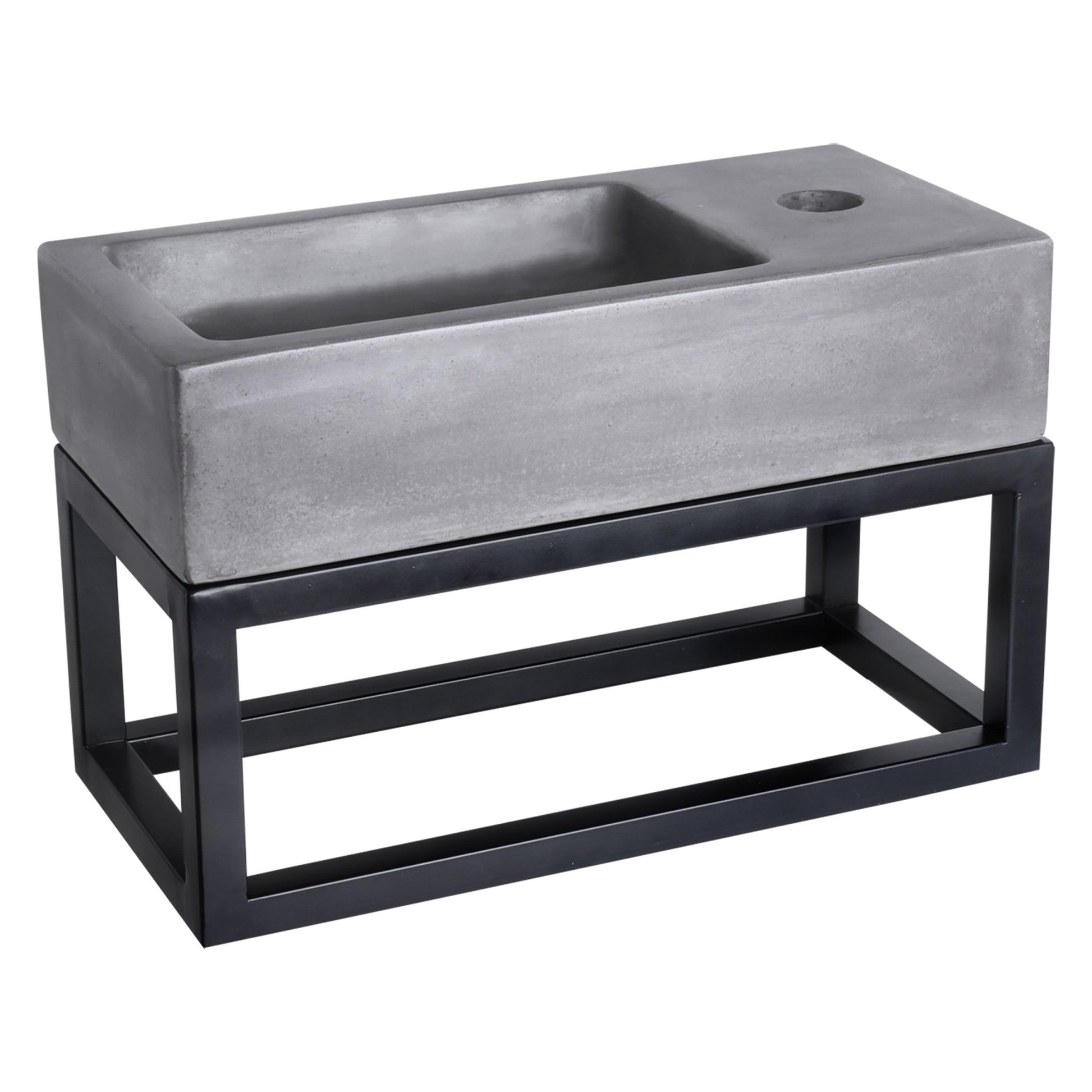 Differnz Ravo fontein beton - 38.5 x 18.5 x 9 cm - donkergrijs - Mozaiektegel.com