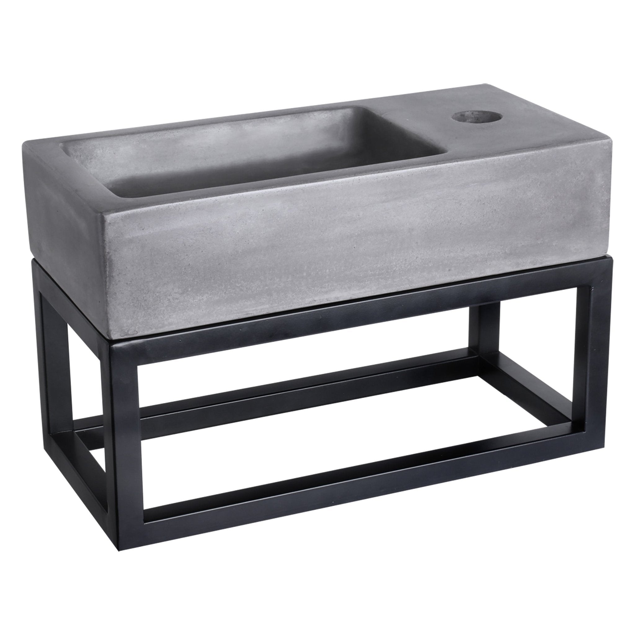 Differnz Ravo fontein beton - 38.5 x 18.5 x 9 cm - donkergrijs - Mozaiektegel.com