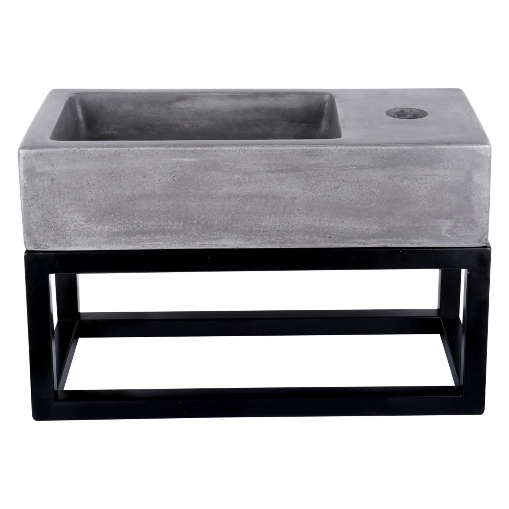 Differnz Ravo fontein beton - 38.5 x 18.5 x 9 cm - donkergrijs - Mozaiektegel.com