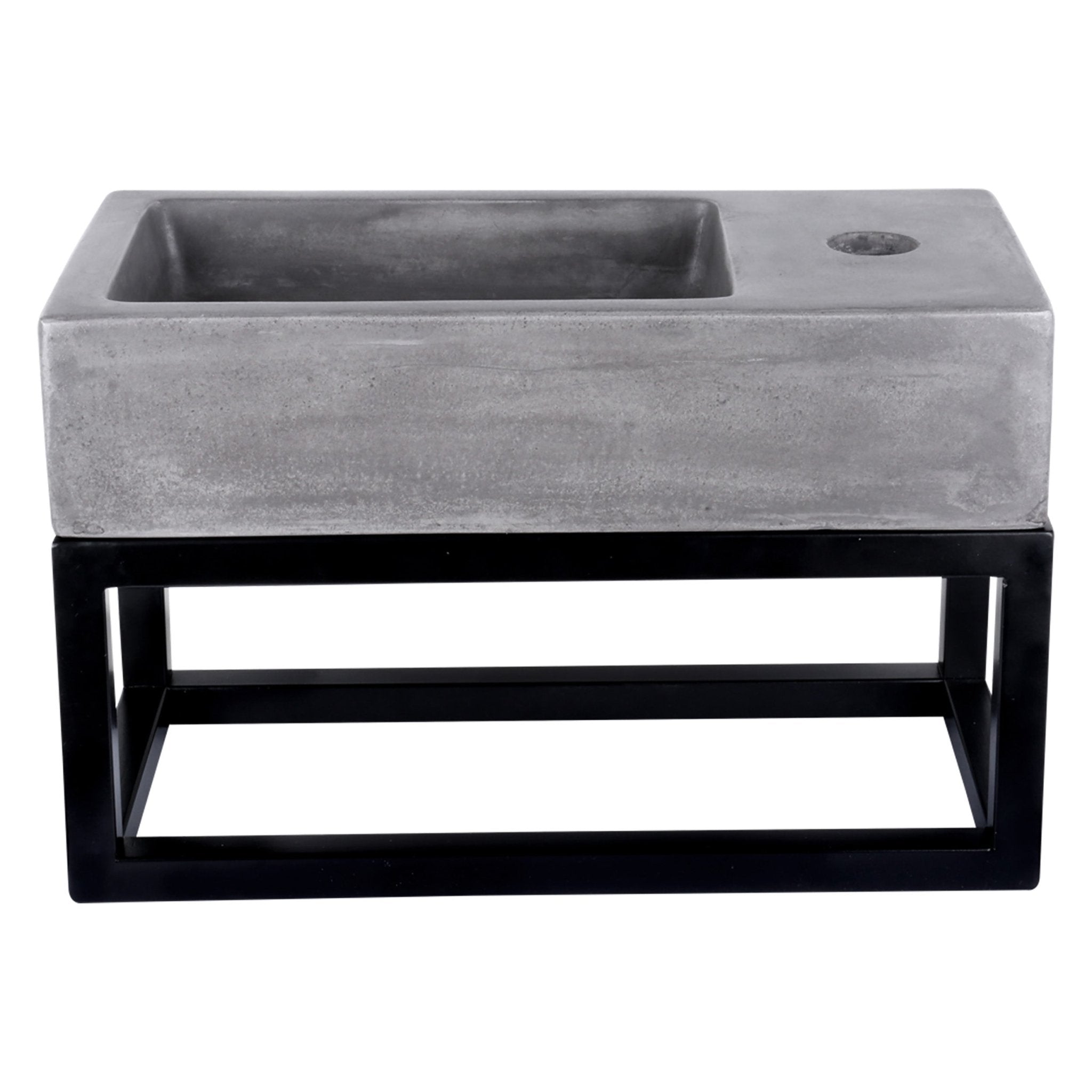 Differnz Ravo fontein beton - 38.5 x 18.5 x 9 cm - donkergrijs - Mozaiektegel.com