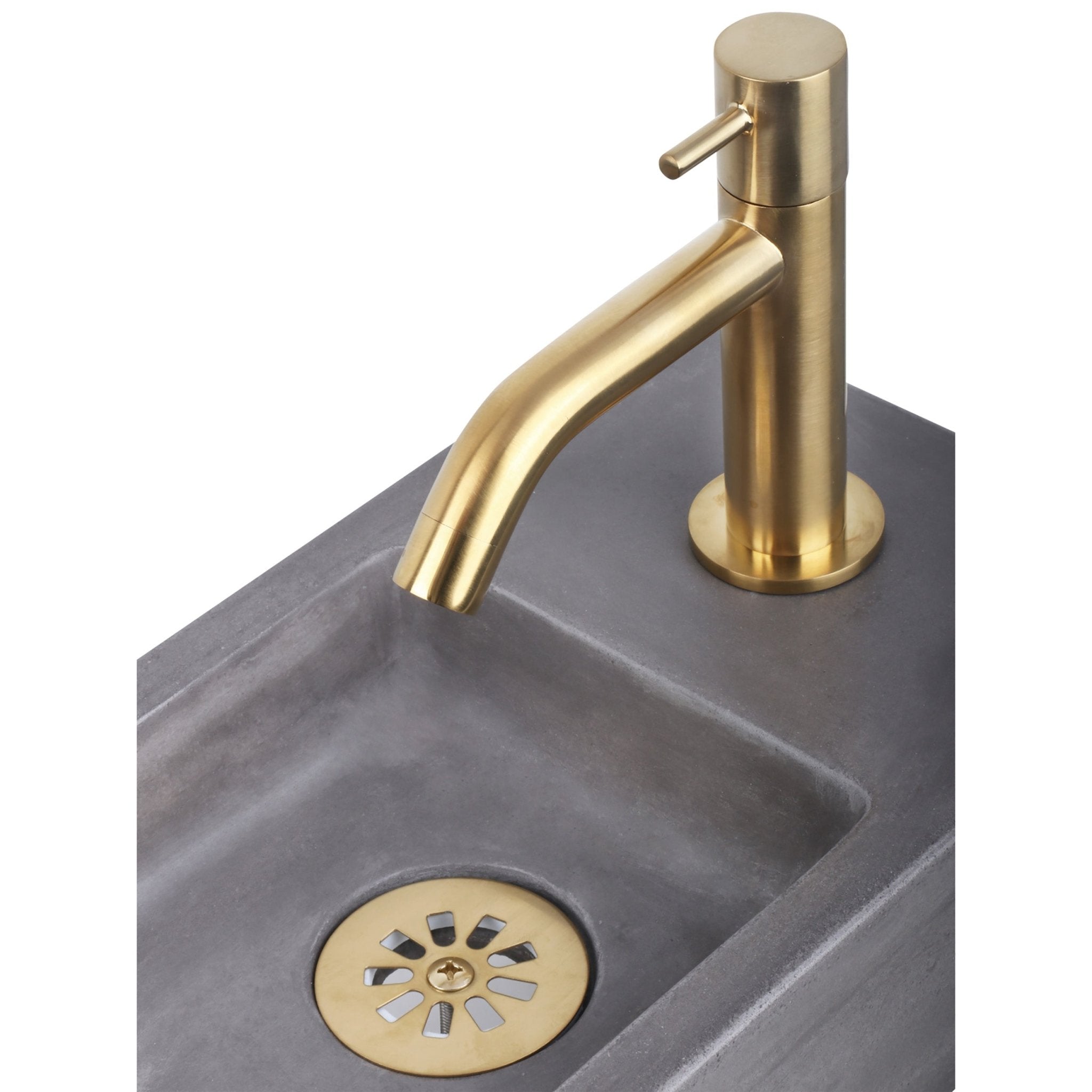 Differnz Ravo fontein beton - 38.5 x 18.5 x 9 cm - donkergrijs - Mozaiektegel.com