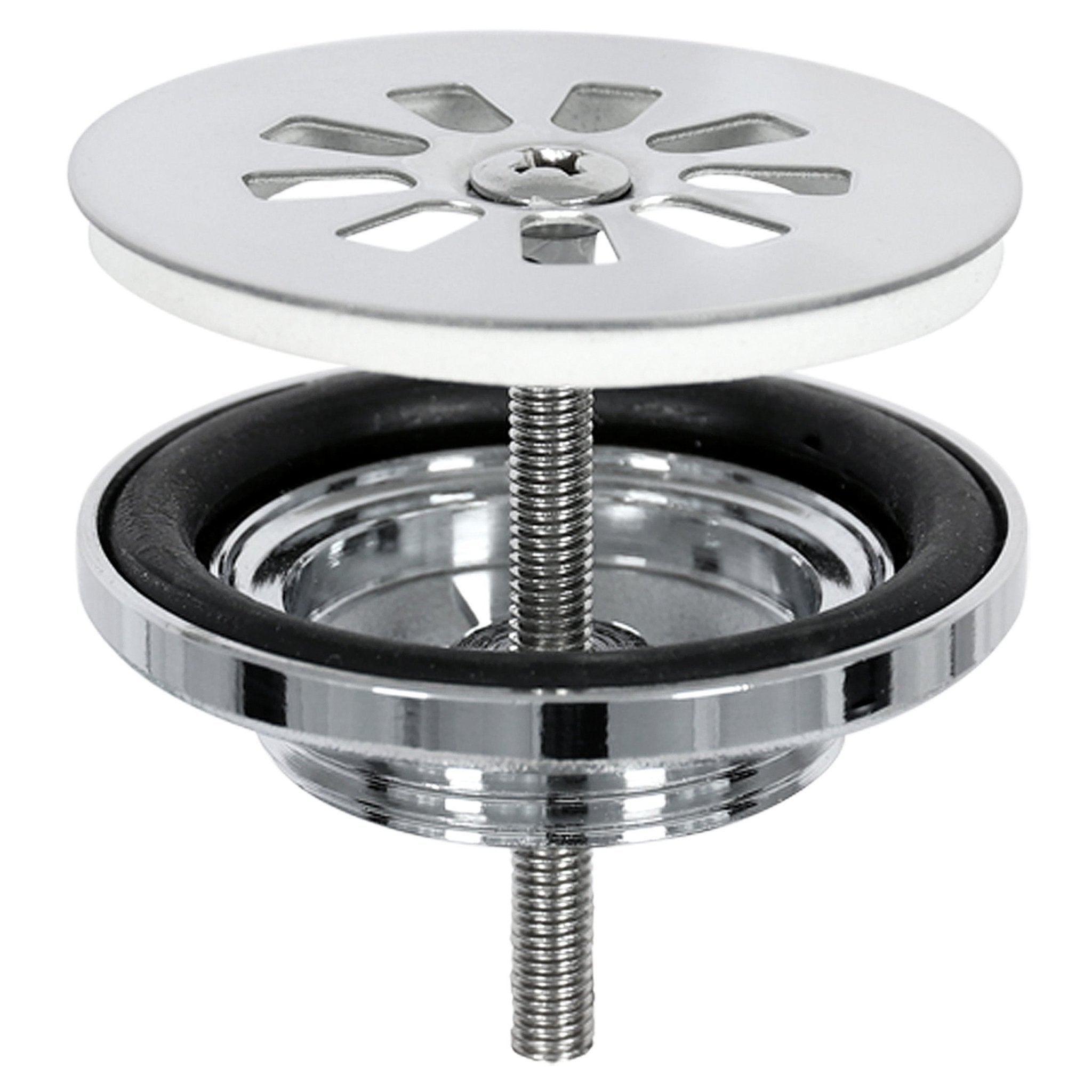 Differnz Ravo fonteinset beton donkergrijs - kraan gebogen - 38.5 x 18.5 x 9 cm - chroom - Mozaiektegel.com