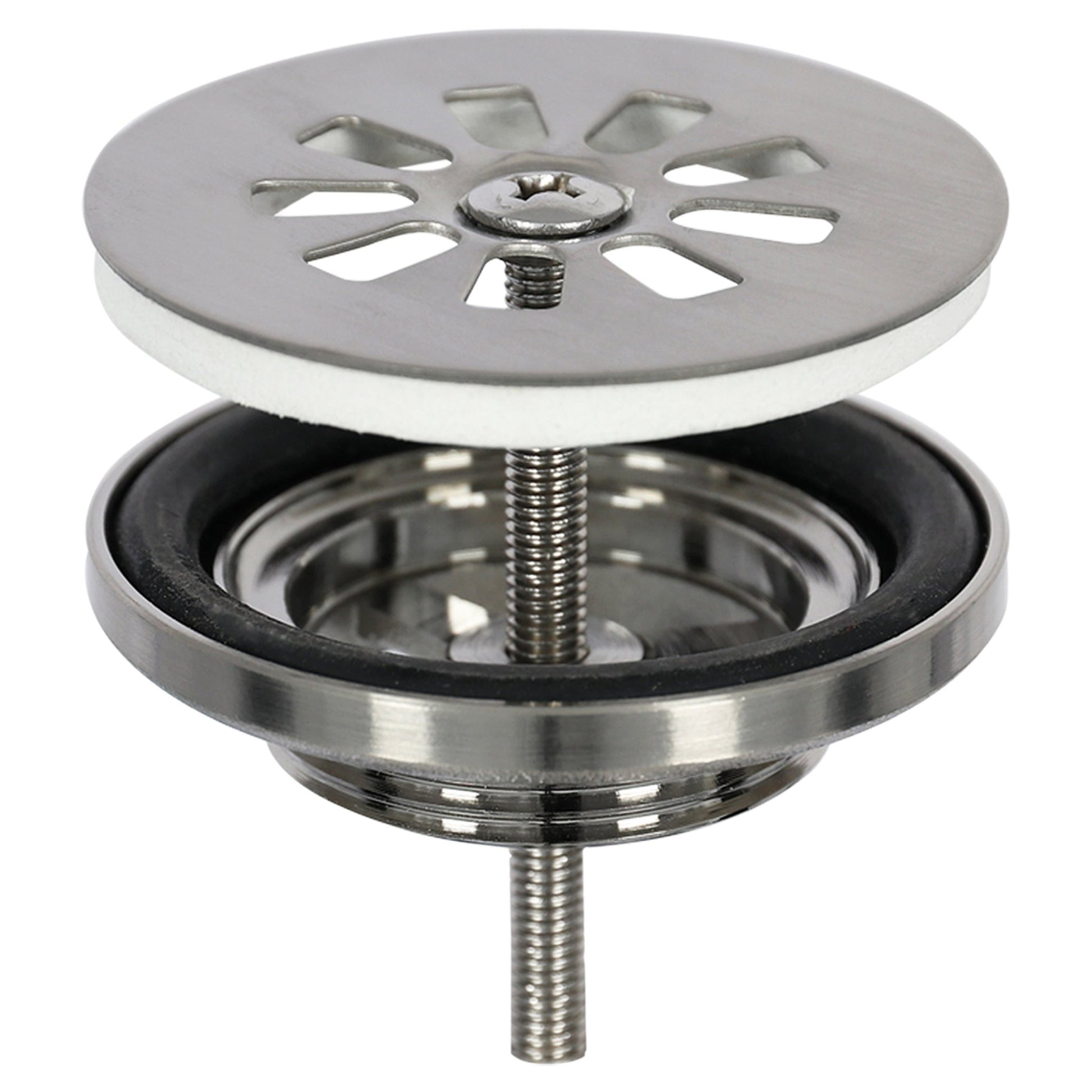 Differnz Ravo fonteinset keramiek - kraan gebogen - 38.5 x 18.5 x 9 cm - mat chroom - Mozaiektegel.com