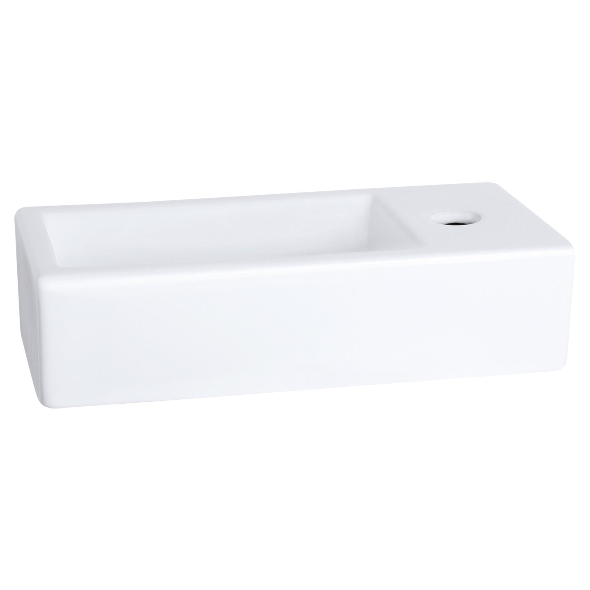 Differnz Ravo fonteinset keramiek - kraan recht - 38.5 x 18.5 x 9 cm - mat goud - Mozaiektegel.com