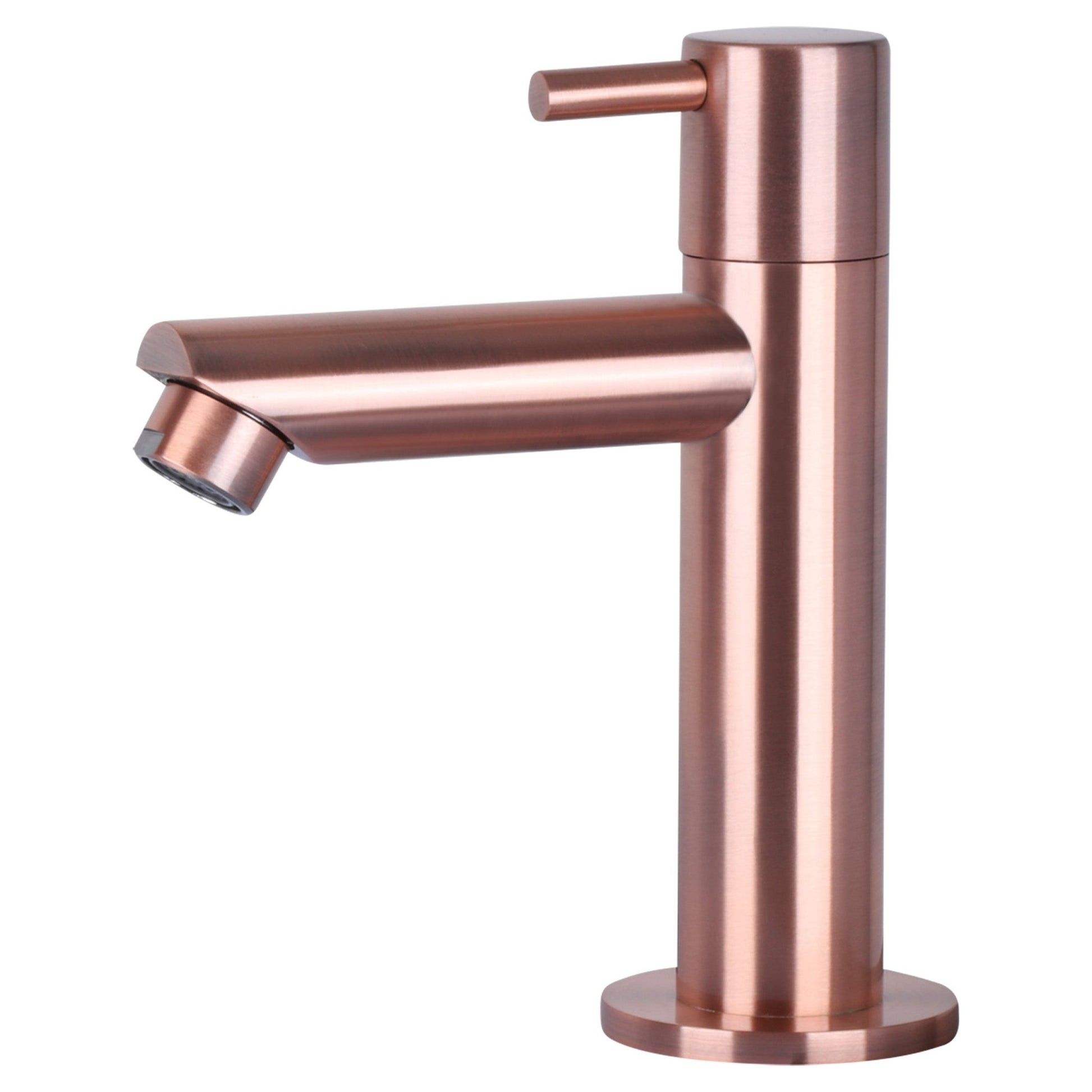 Differnz Ravo fonteinset keramiek - kraan recht - 38.5 x 18.5 x 9 cm - rood koper - Mozaiektegel.com