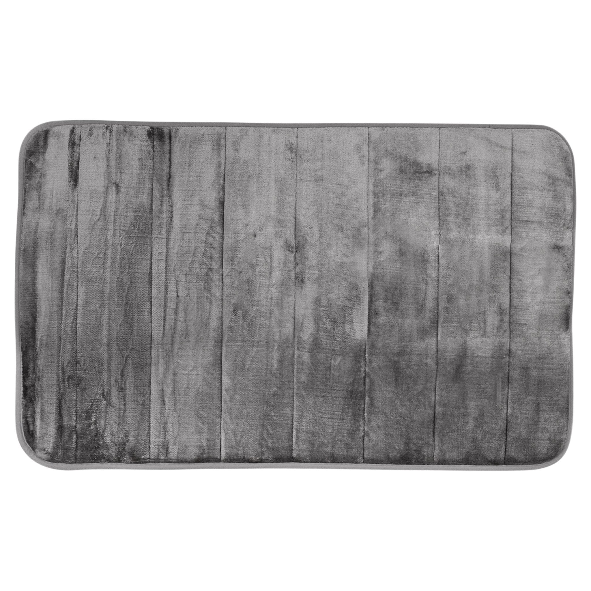 Differnz Relax badmat microfiber/normal foam - 50 x 80 cm - grijs - Mozaiektegel.com