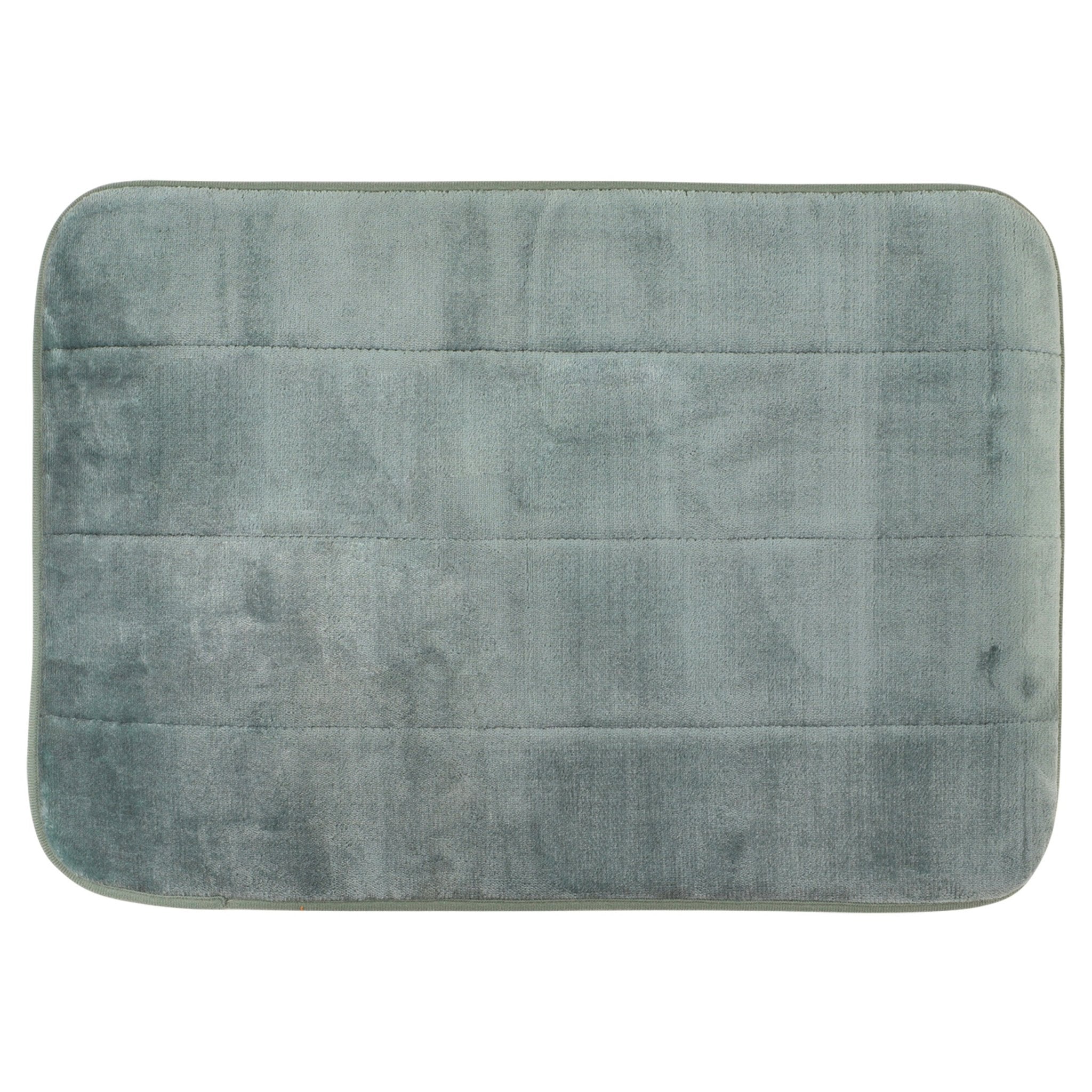Differnz Relax badmat microfiber/normal foam - 60 x 40 cm - groen - Mozaiektegel.com