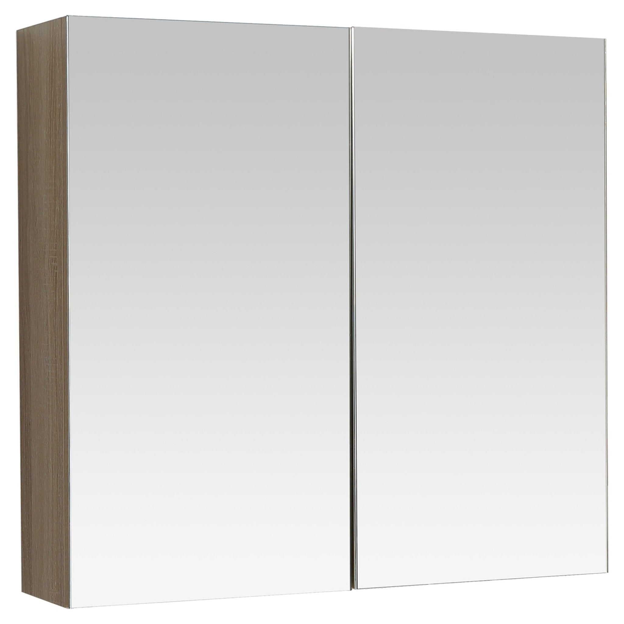 Differnz Reno spiegelkast FSC® | eiken | 75 x 70 x 18 cm - Mozaiektegel.com