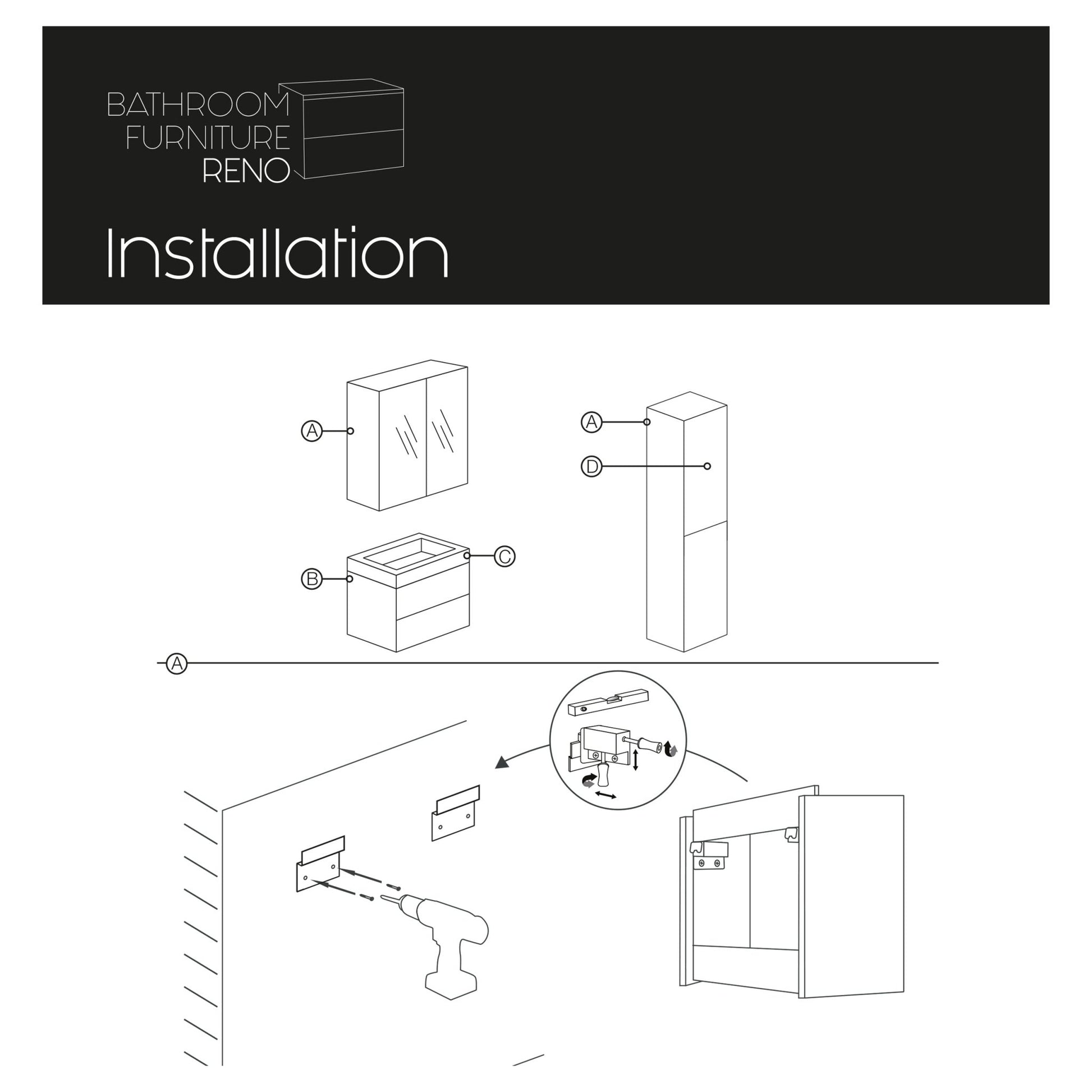 Differnz Reno spiegelkast FSC® | eiken | 75 x 70 x 18 cm - Mozaiektegel.com