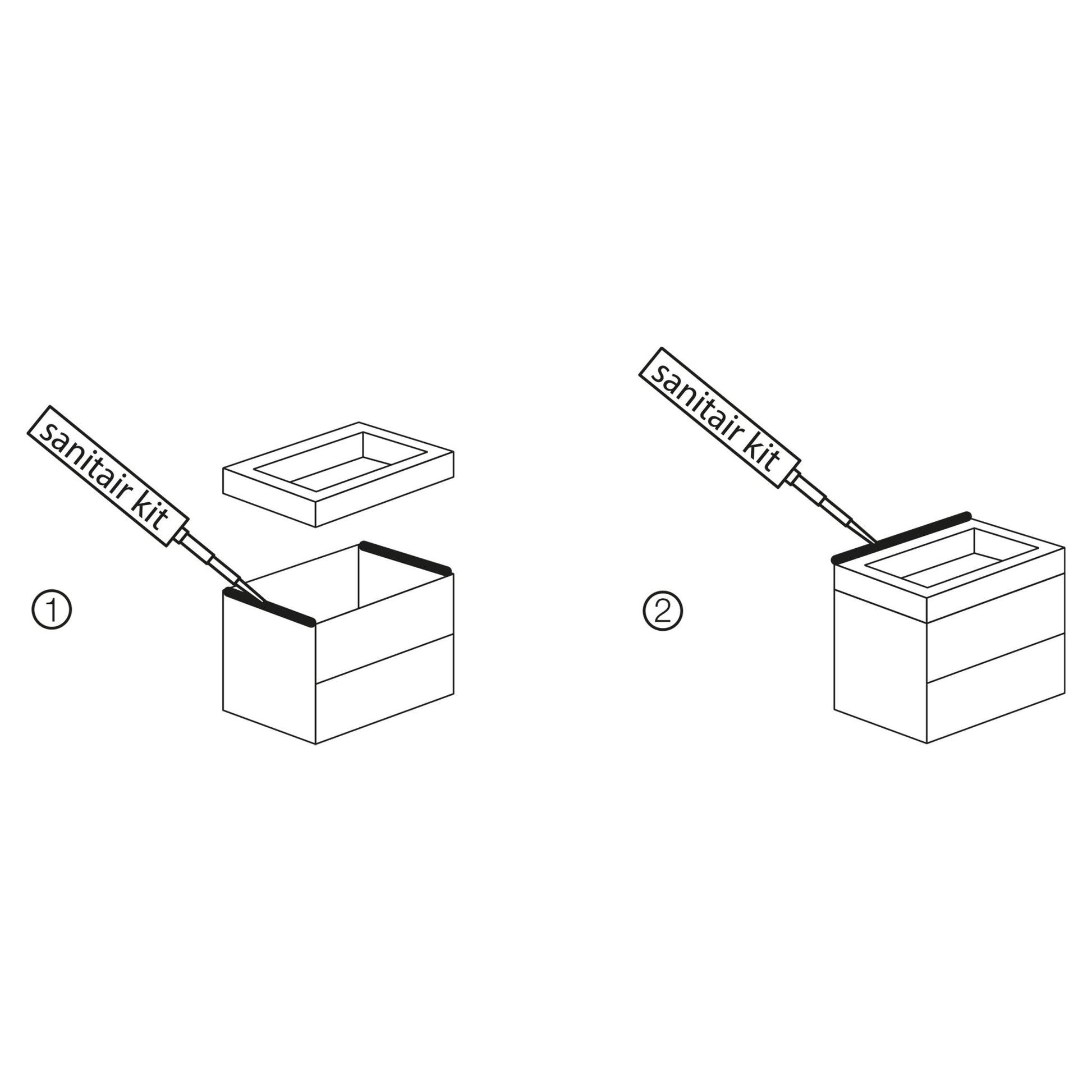Differnz Reno wastafel | wit | 75 x 50 x 5 cm - Mozaiektegel.com