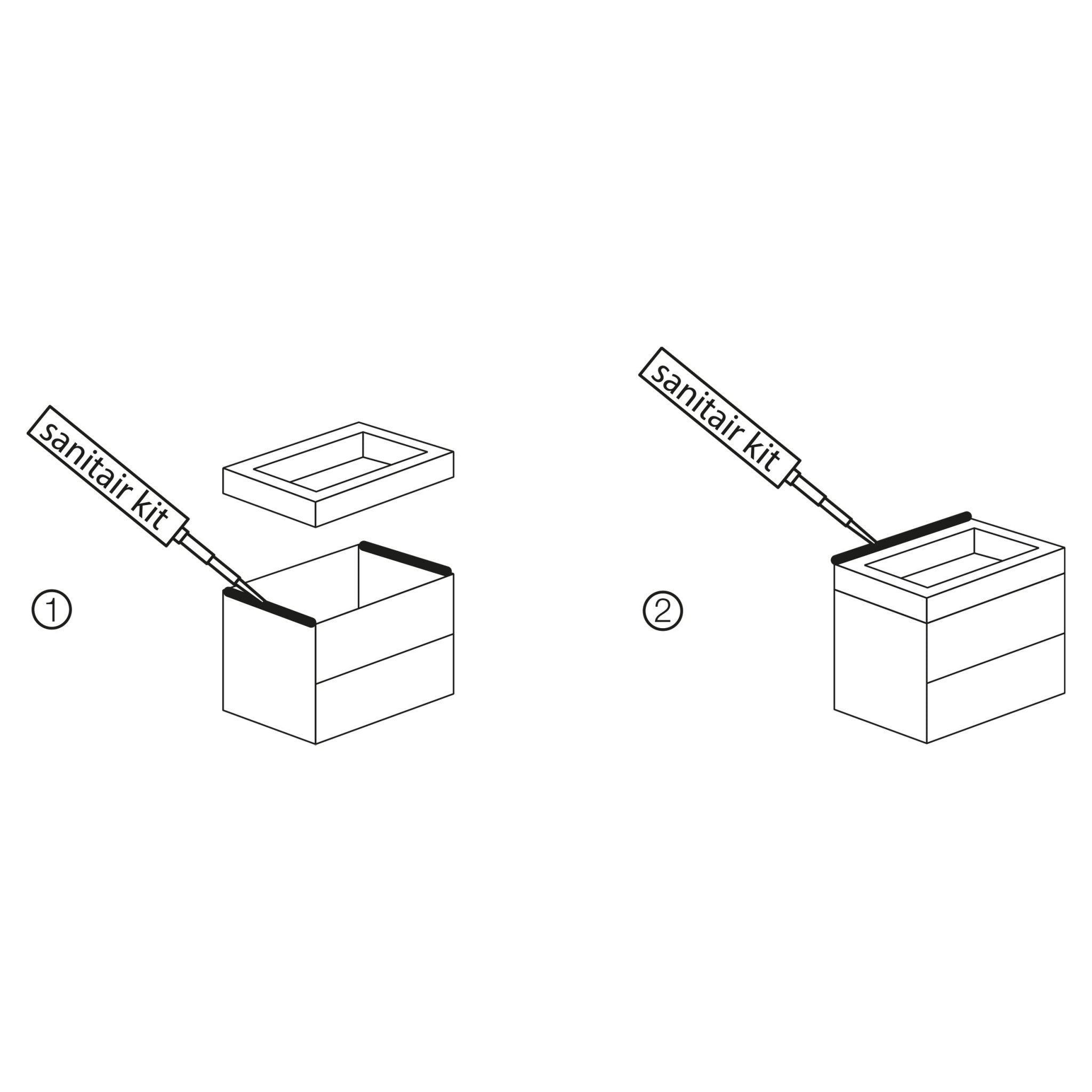 Differnz Reno wastafel | wit | 75 x 50 x 5 cm - Mozaiektegel.com