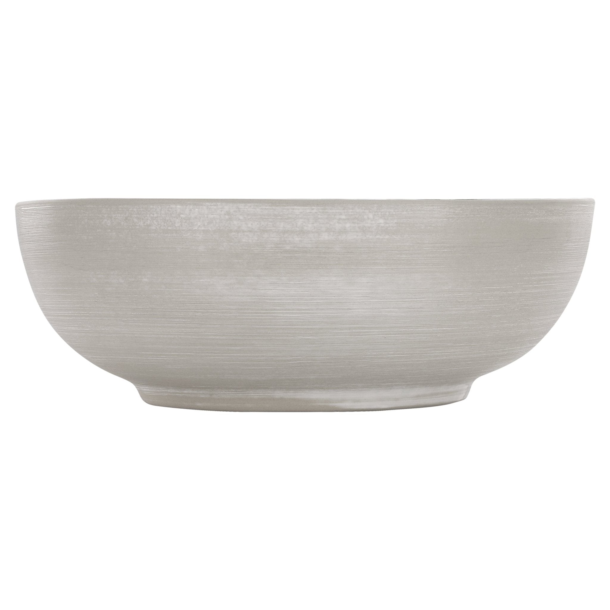 Differnz Shine waskom keramiek | grijs/zilver | Ø 40 x 13.5 cm - Mozaiektegel.com