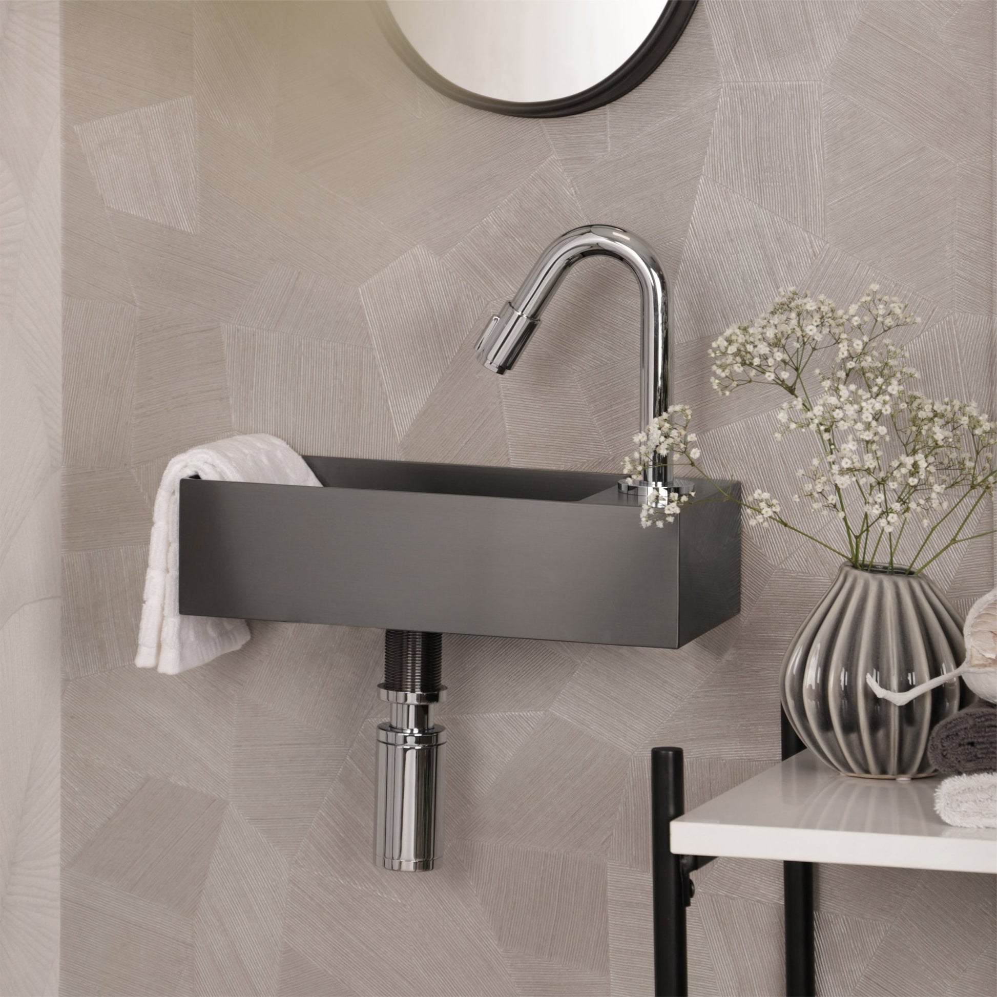 Differnz sifon | chroom | 300mm - Mozaiektegel.com