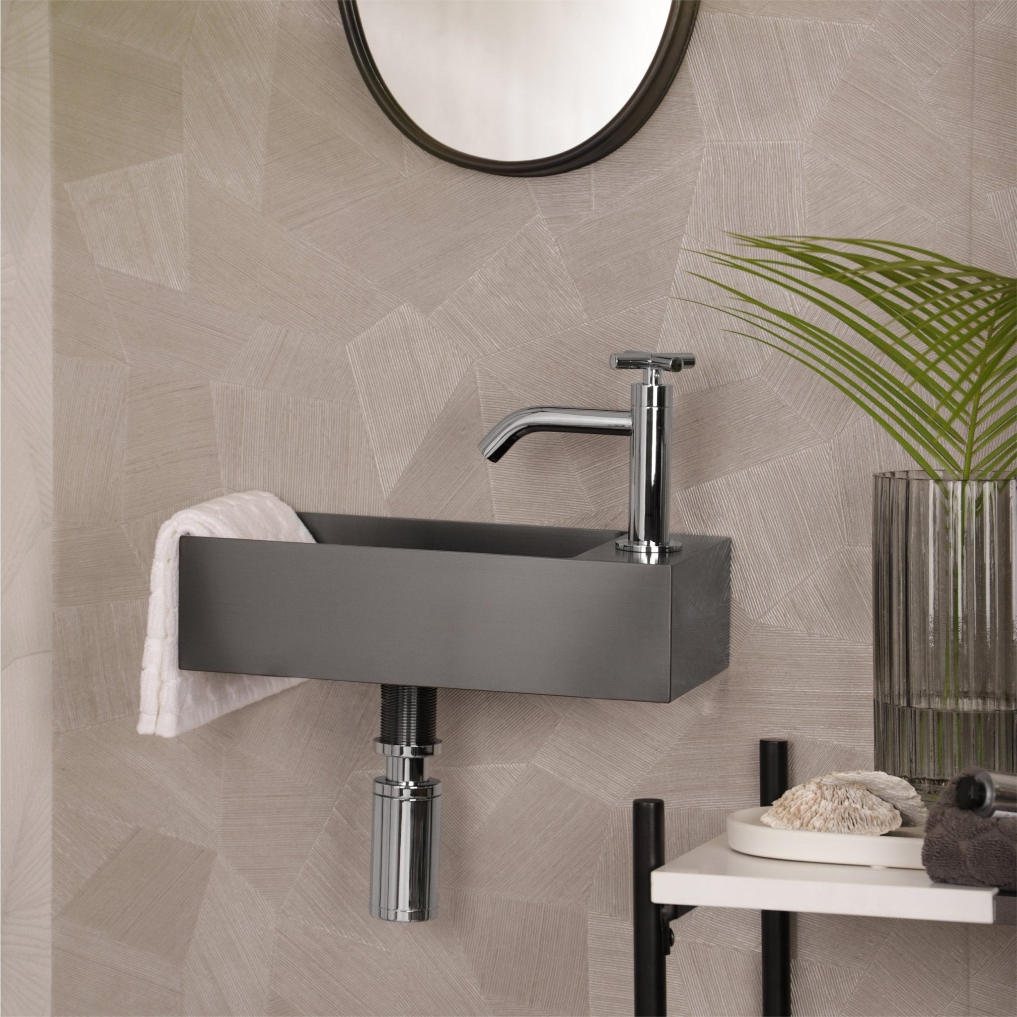 Differnz sifon | chroom | 300mm - Mozaiektegel.com