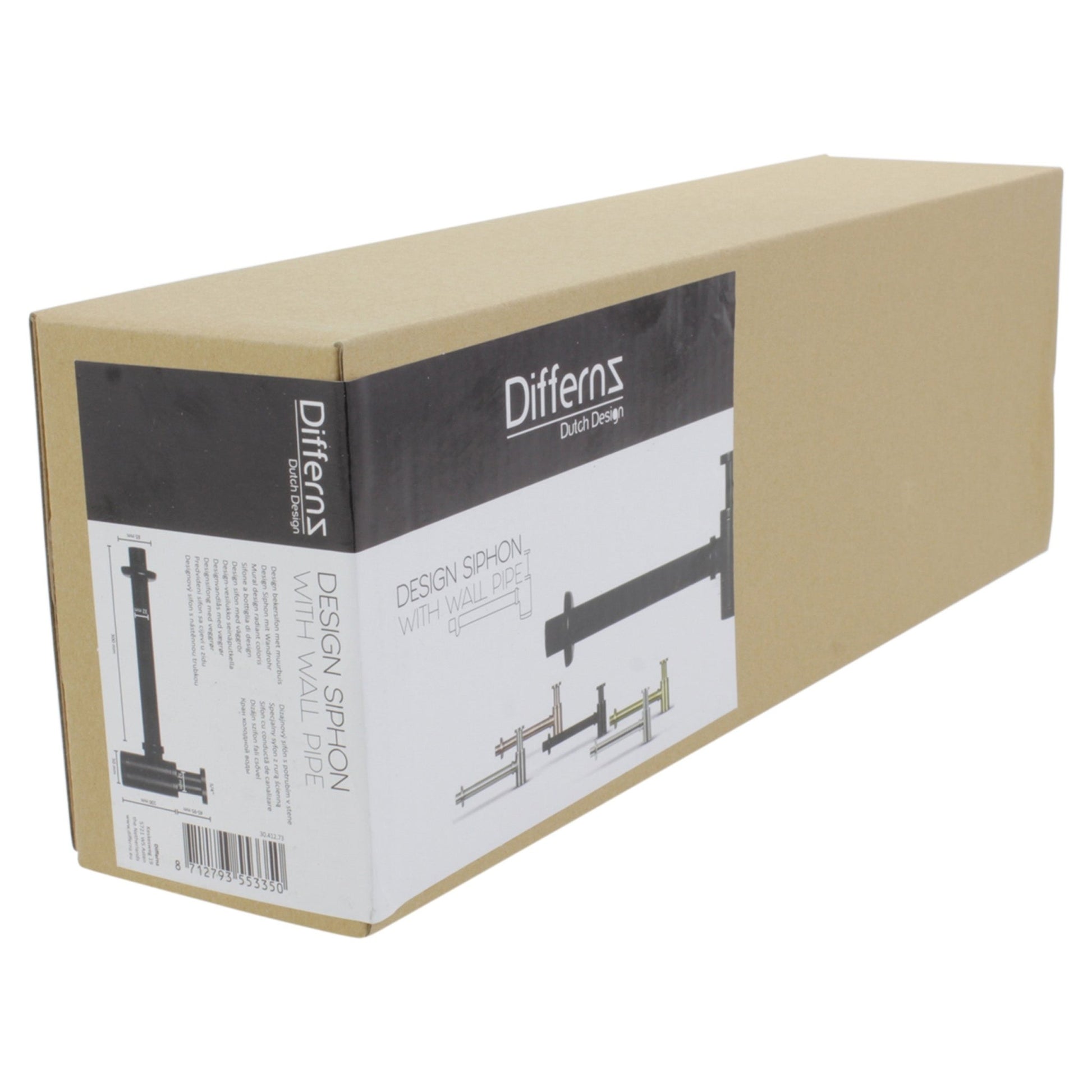 Differnz sifon | mat zwart | 300mm - Mozaiektegel.com