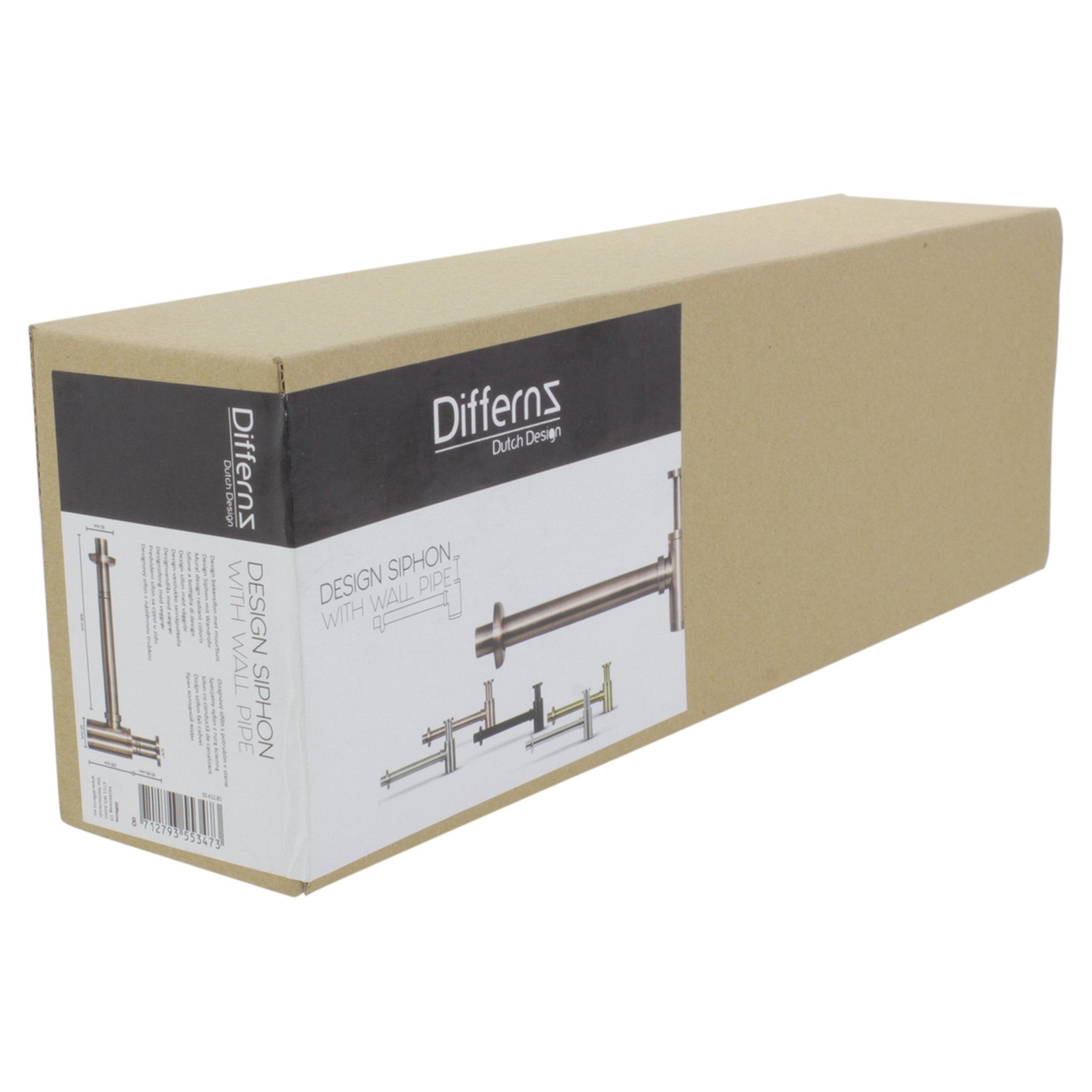 Differnz sifon | rood koper | 300mm - Mozaiektegel.com