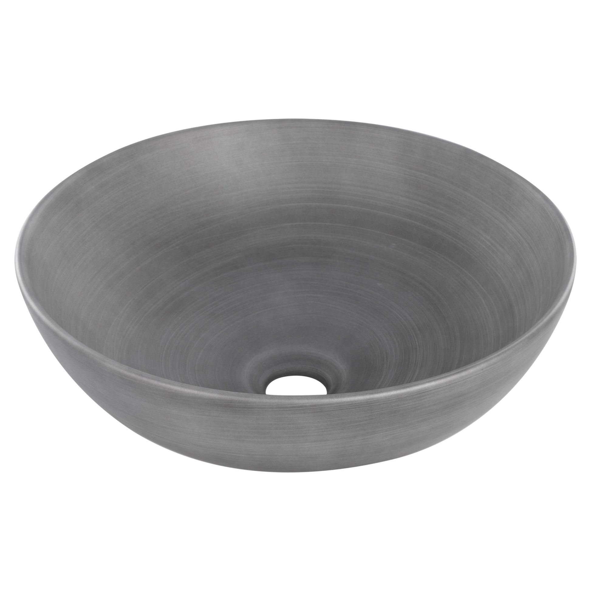 Differnz Slim waskom keramiek | betonlook donkergrijs | Ø 28.5 x 12.5 cm - Mozaiektegel.com