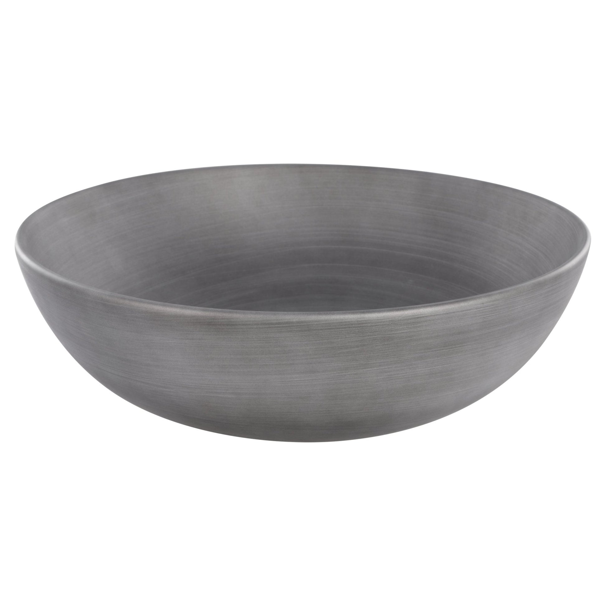 Differnz Slim waskom keramiek | betonlook donkergrijs | Ø 28.5 x 12.5 cm - Mozaiektegel.com