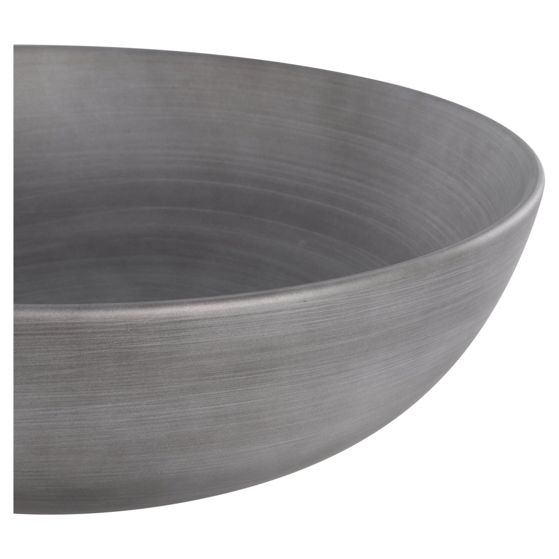 Differnz Slim waskom keramiek | betonlook donkergrijs | Ø 28.5 x 12.5 cm - Mozaiektegel.com