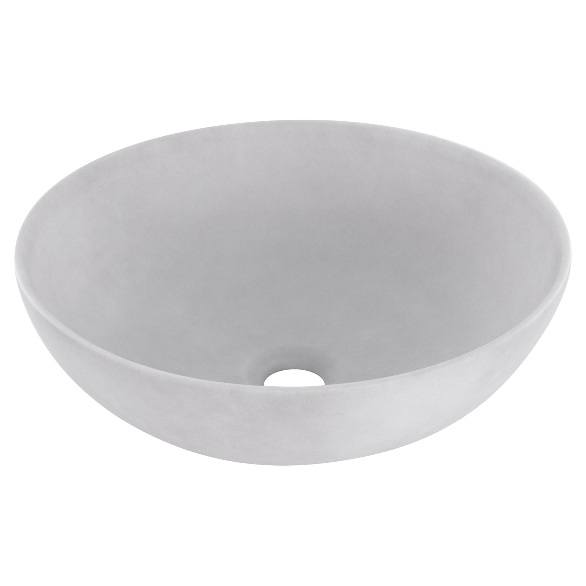 Differnz Slim waskom keramiek | betonlook lichtgrijs | Ø 28.5 x 12.5 cm - Mozaiektegel.com