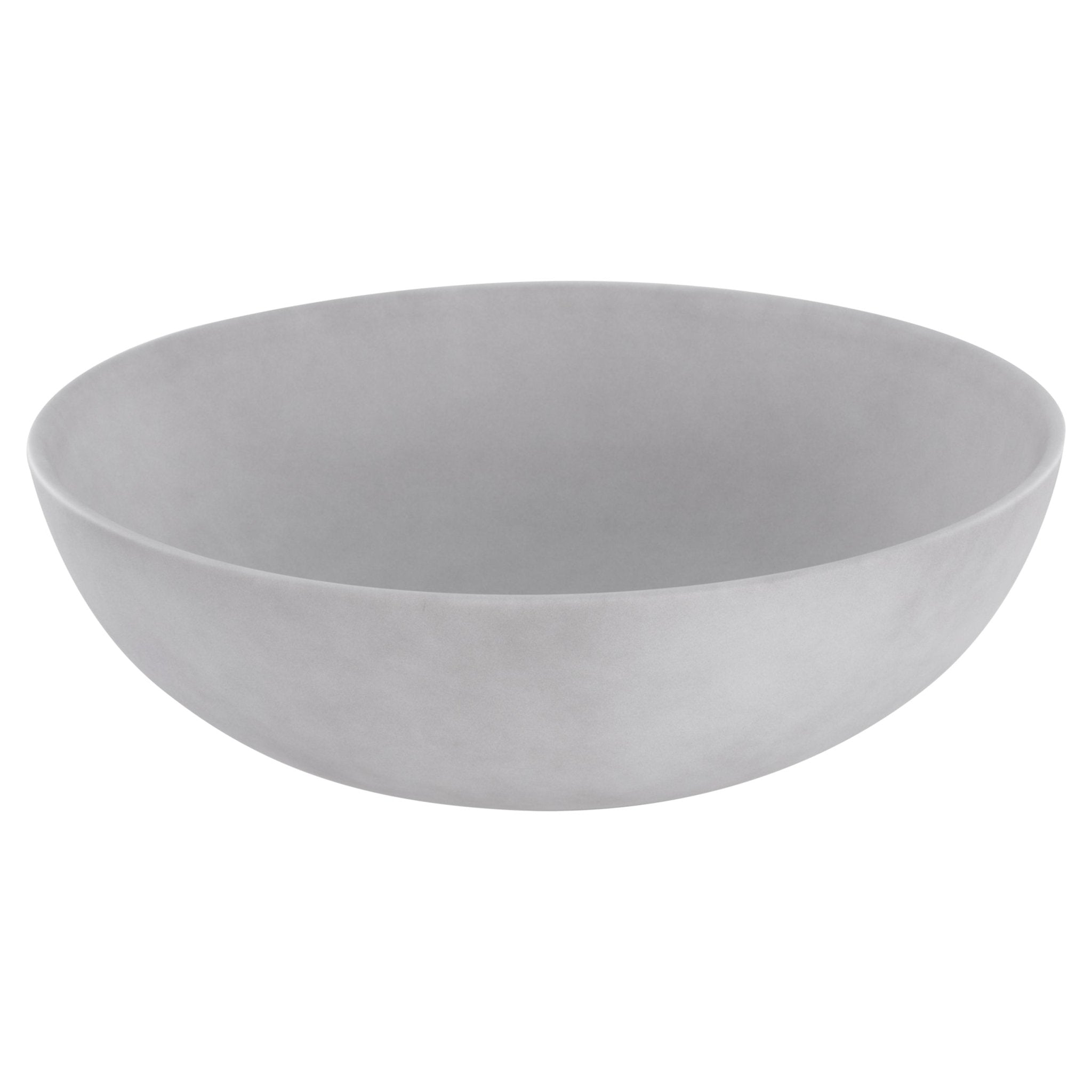 Differnz Slim waskom keramiek | betonlook lichtgrijs | Ø 28.5 x 12.5 cm - Mozaiektegel.com