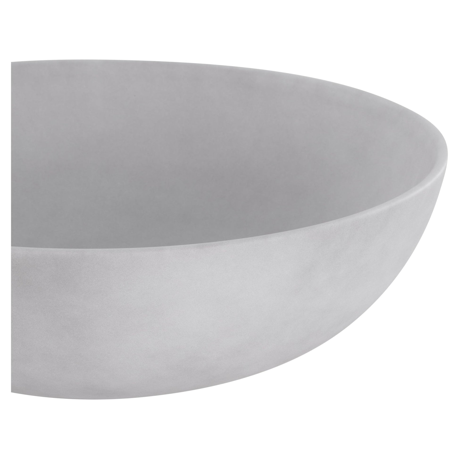 Differnz Slim waskom keramiek | betonlook lichtgrijs | Ø 28.5 x 12.5 cm - Mozaiektegel.com