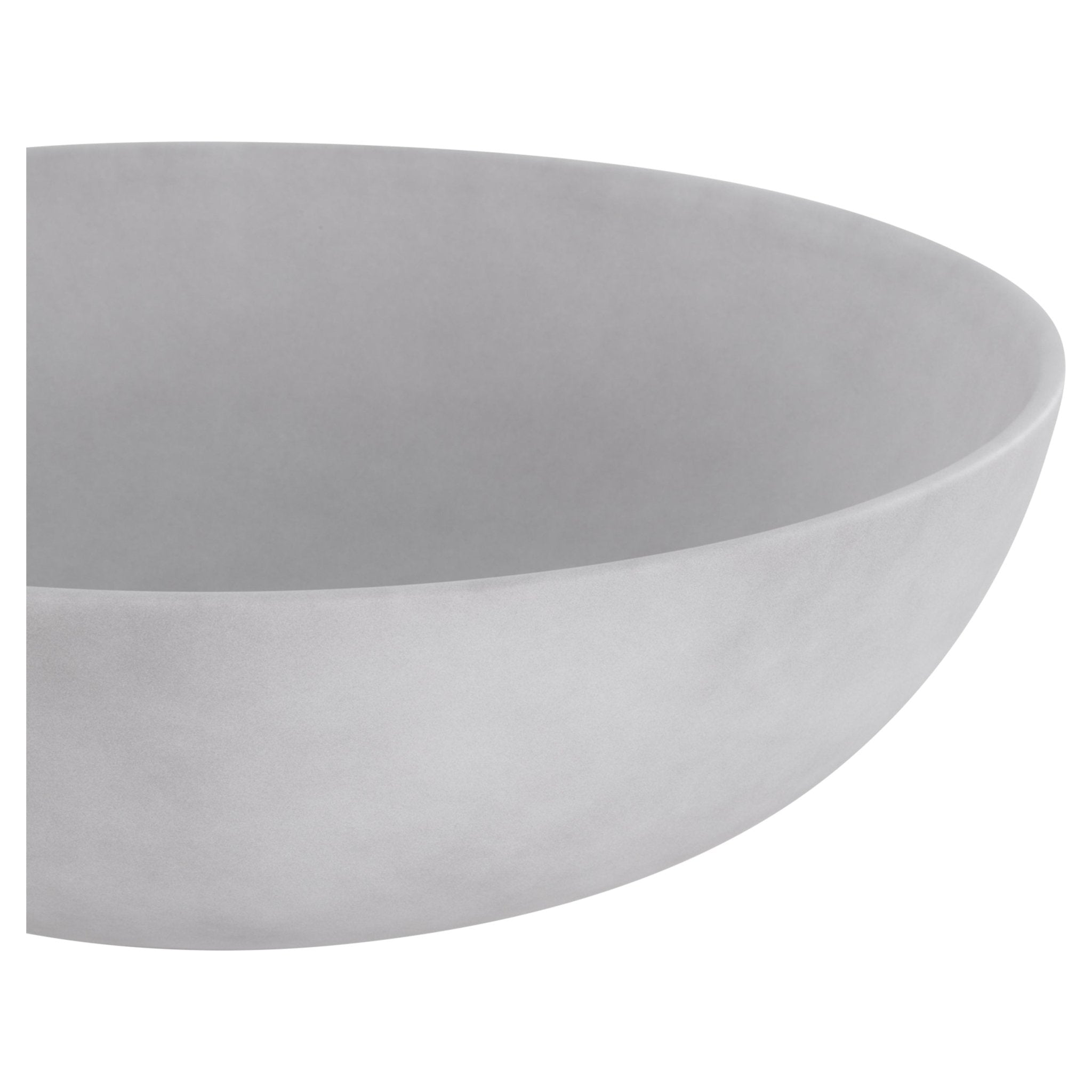 Differnz Slim waskom keramiek | betonlook lichtgrijs | Ø 28.5 x 12.5 cm - Mozaiektegel.com