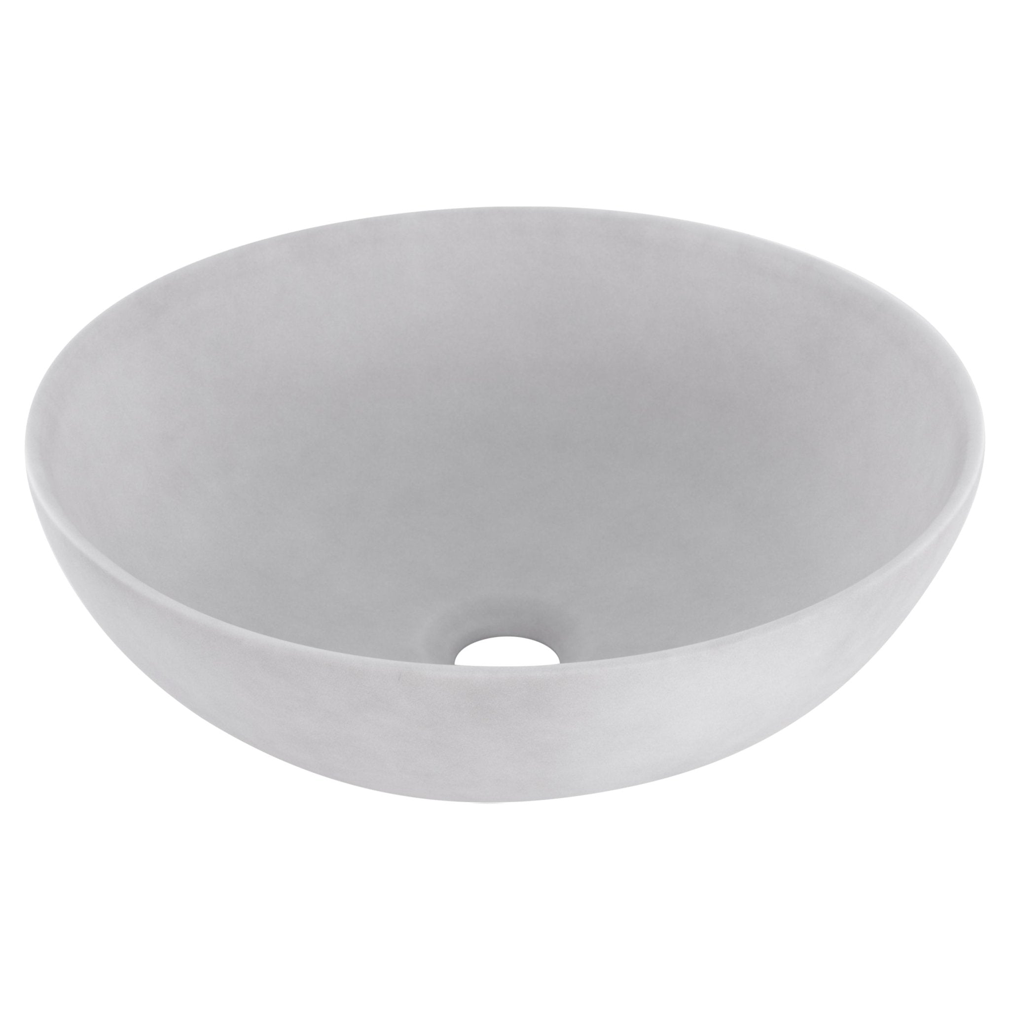 Differnz Slim waskom keramiek | betonlook lichtgrijs | Ø 39.5 x 13.5 cm - Mozaiektegel.com