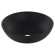 Differnz Slim waskom keramiek | mat zwart | Ø 39.5 x 13.5 cm - Mozaiektegel.com