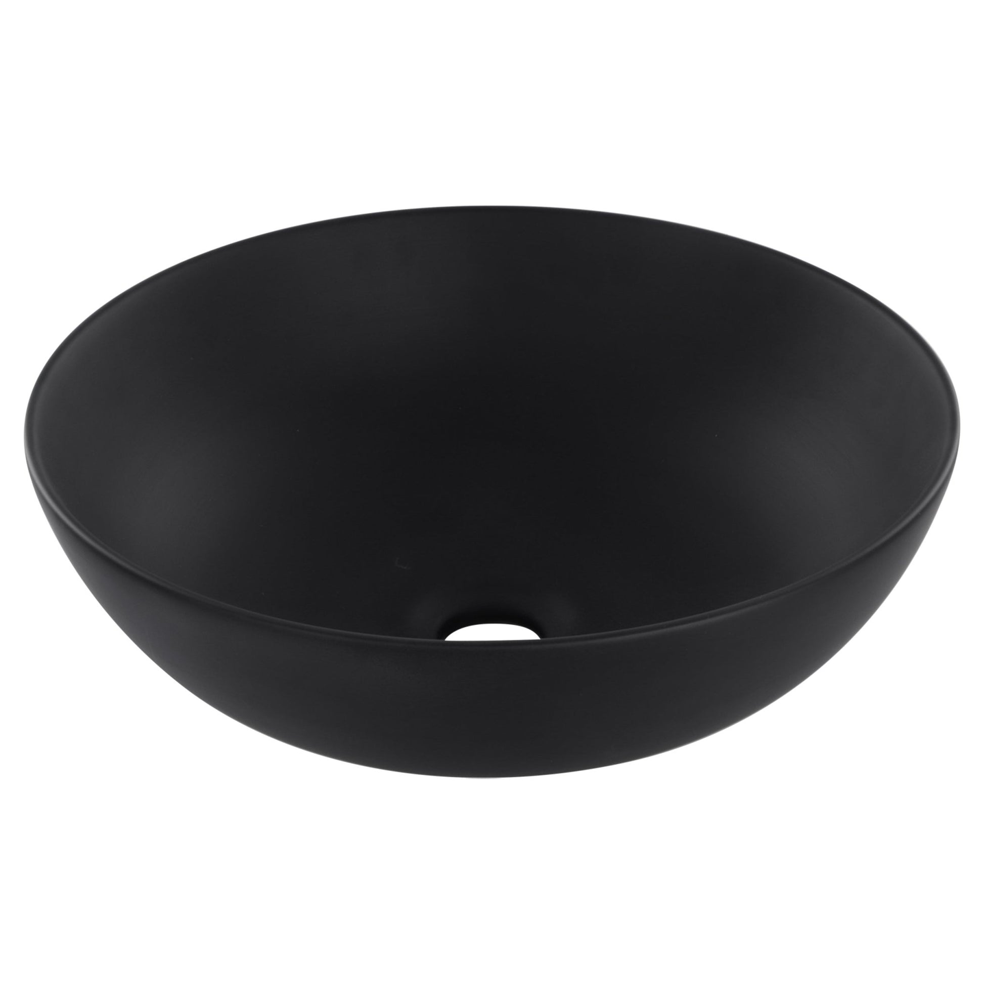 Differnz Slim waskom keramiek | mat zwart | Ø 39.5 x 13.5 cm - Mozaiektegel.com