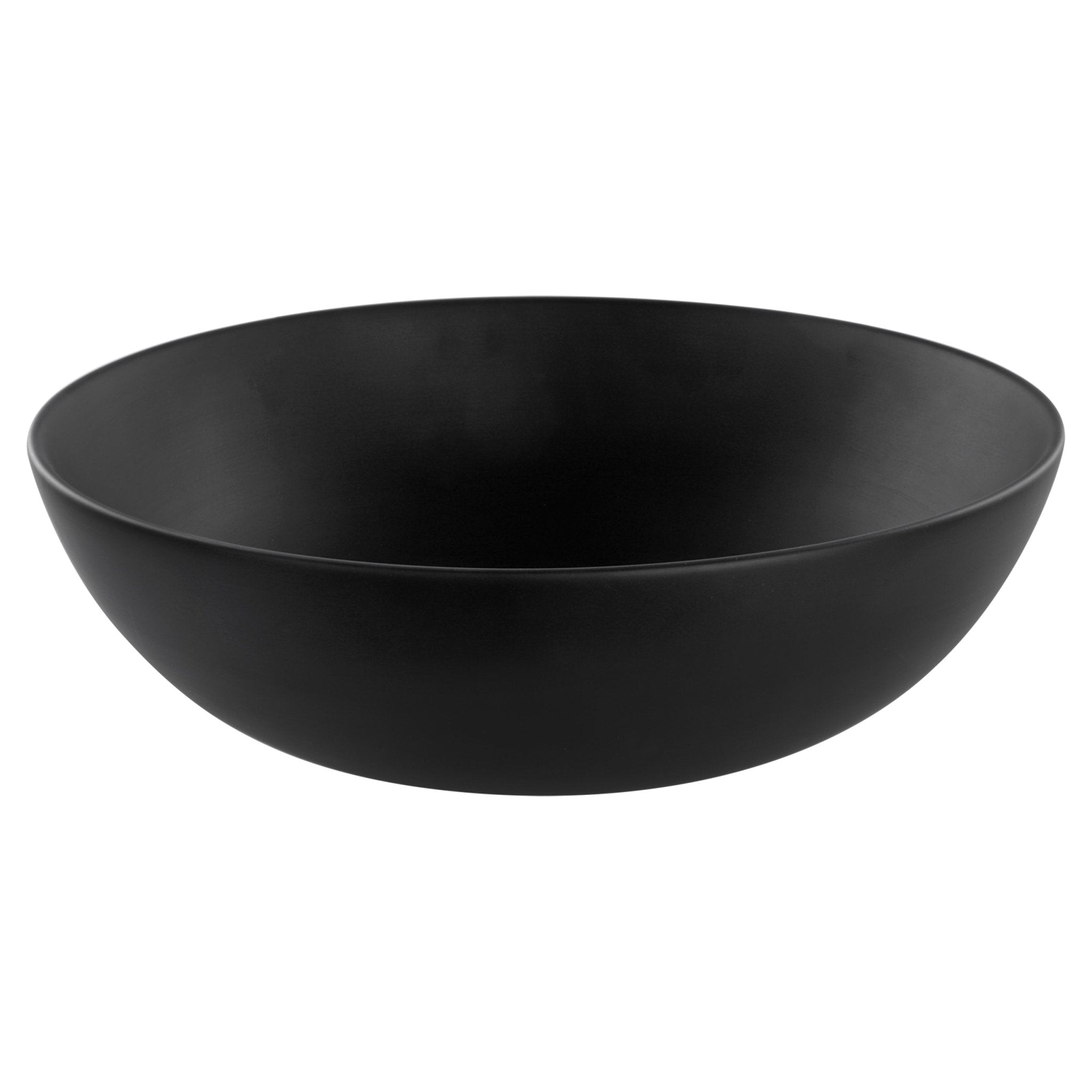 Differnz Slim waskom keramiek | mat zwart | Ø 39.5 x 13.5 cm - Mozaiektegel.com