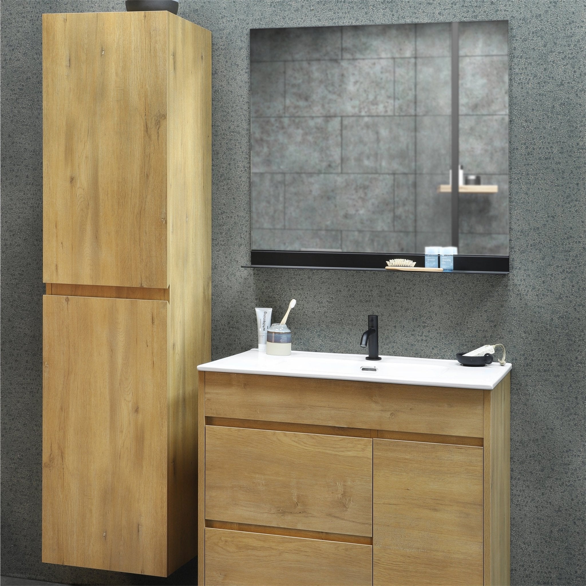 Differnz Sofi hoge kast links/rechts - FSC® | eiken | 170 x 40 x 35 cm - Mozaiektegel.com