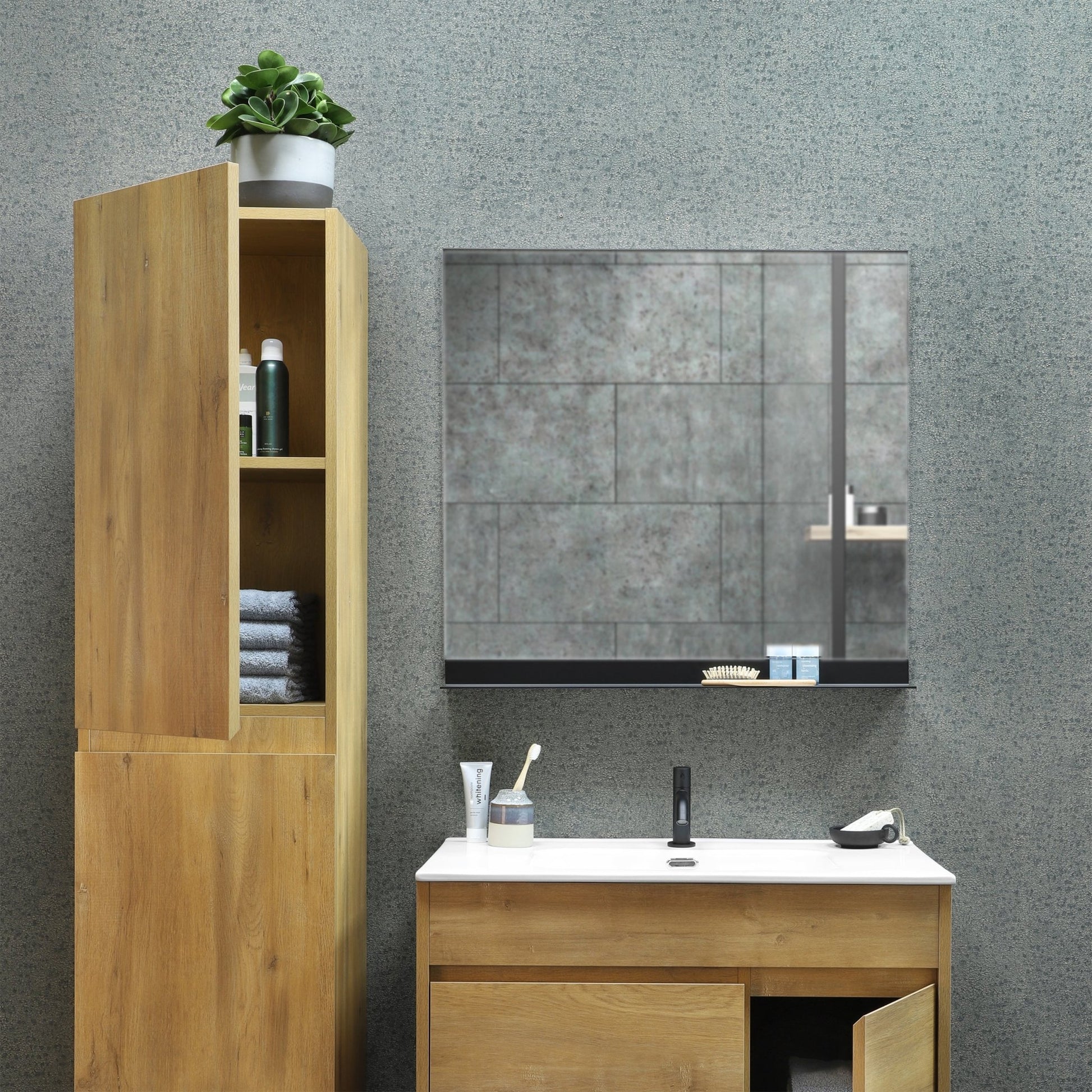 Differnz Sofi hoge kast links/rechts - FSC® | eiken | 170 x 40 x 35 cm - Mozaiektegel.com