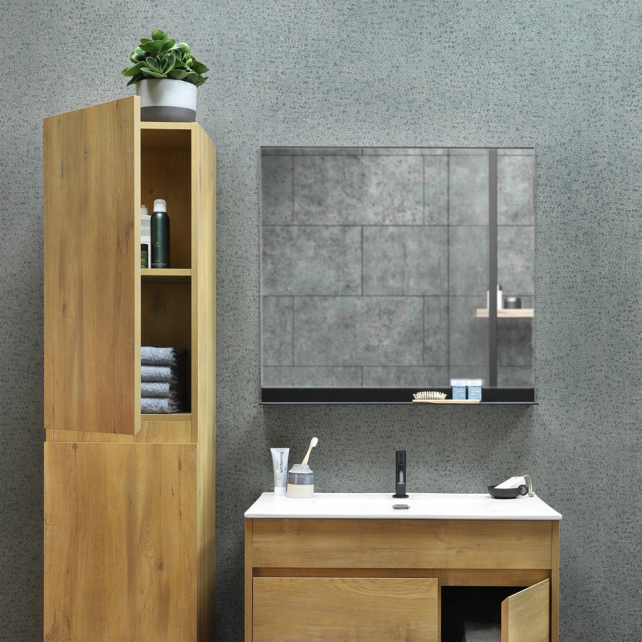 Differnz Sofi hoge kast links/rechts - FSC® | eiken | 170 x 40 x 35 cm - Mozaiektegel.com