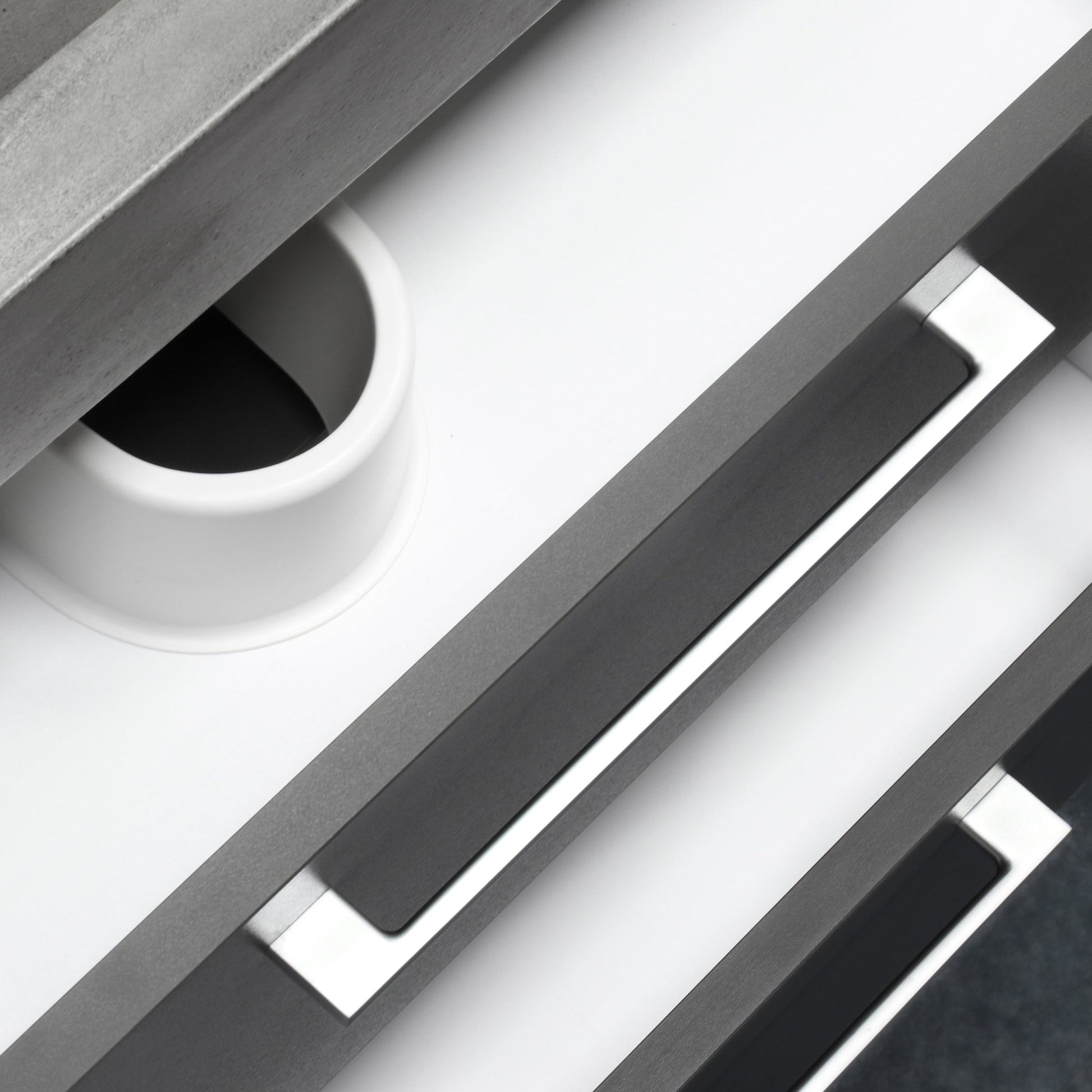 Differnz Somero onderkast 2 lades | antraciet | 60 cm - Mozaiektegel.com