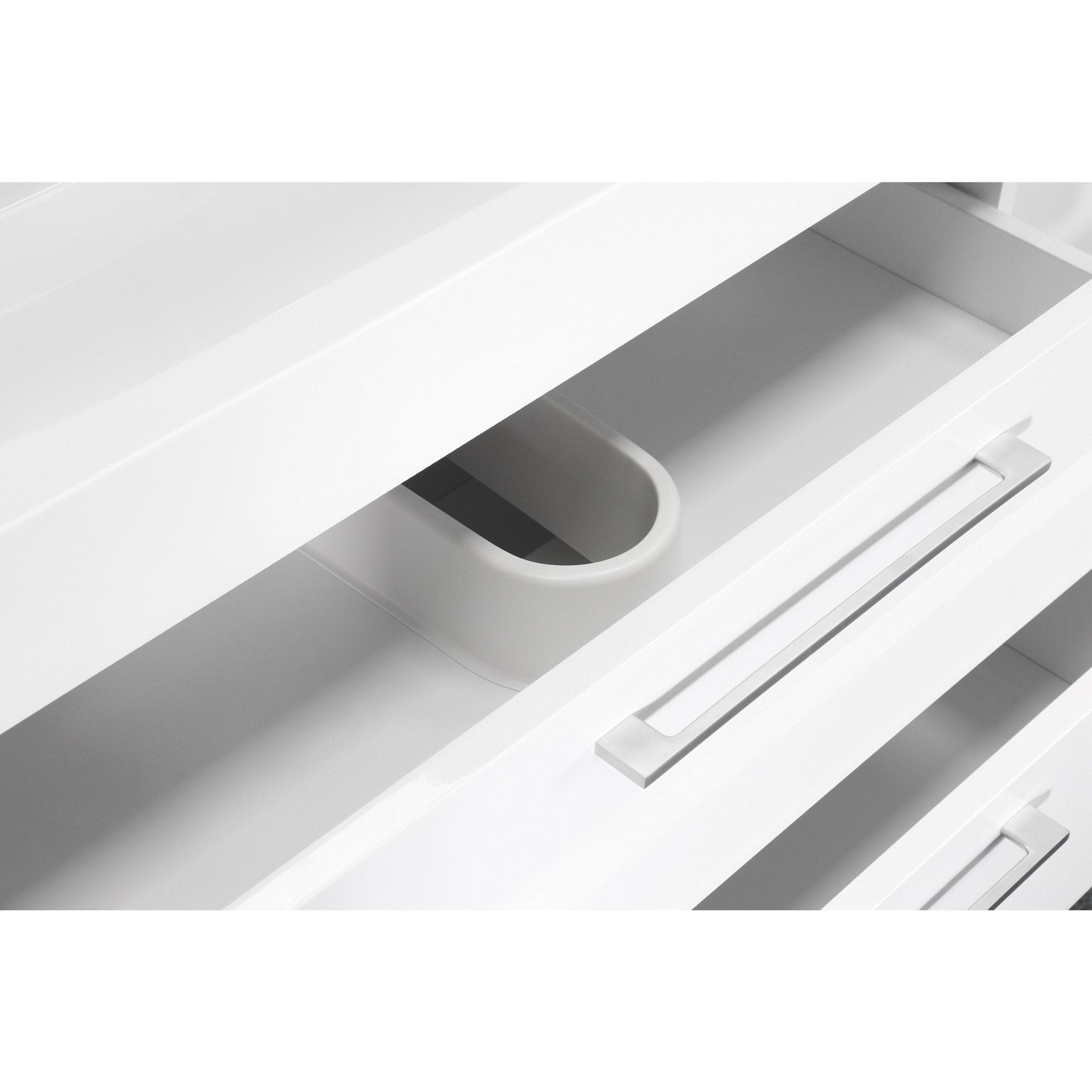 Differnz Somero onderkast 2 lades | hoogglans wit | 60 cm - Mozaiektegel.com