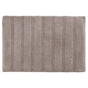 Differnz Stripes badmat 100% katoen - geschikt voor vloerverwarming - 45 x 75 cm - taupe - Mozaiektegel.com