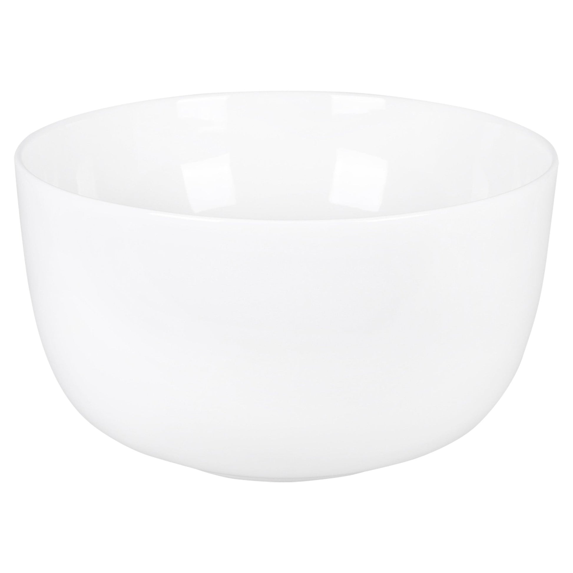 Differnz Tulip waskom opbouw - keramiek | hoogglans wit | Ø 40 x 24 cm - Mozaiektegel.com