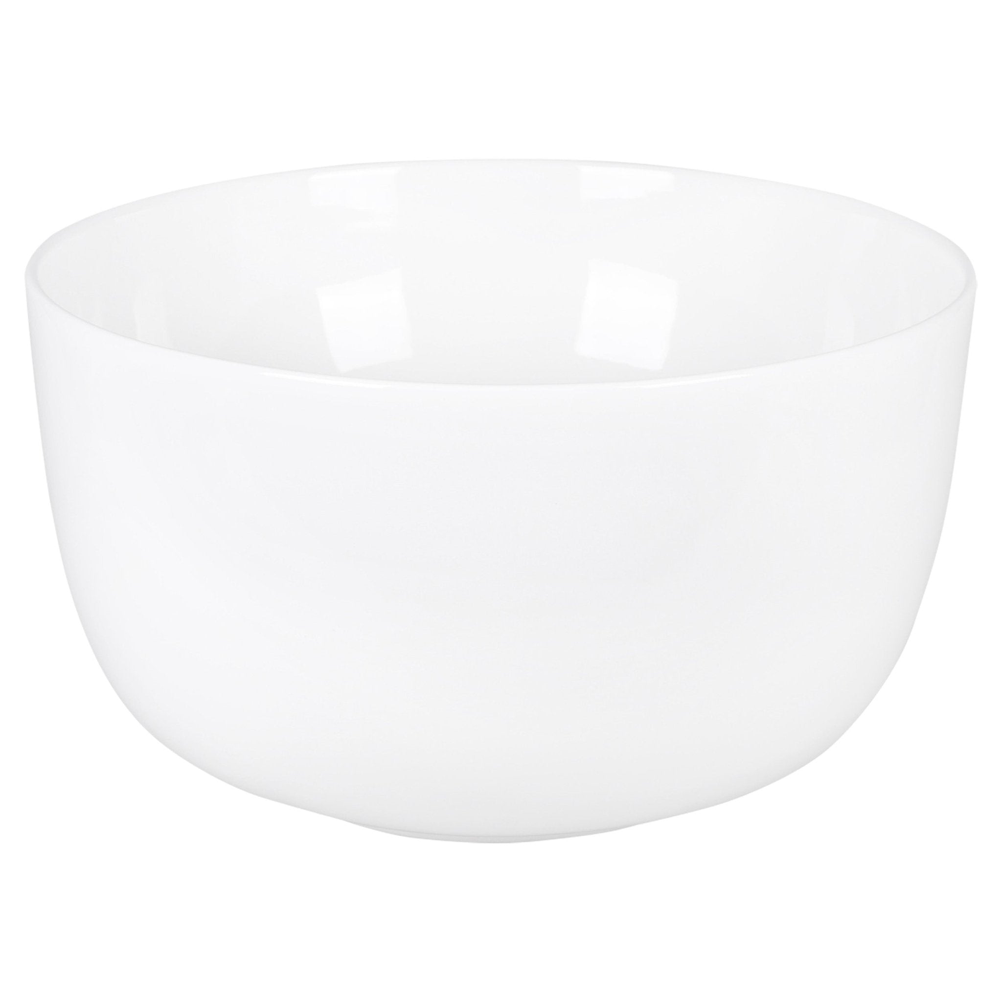 Differnz Tulip waskom opbouw - keramiek | hoogglans wit | Ø 40 x 24 cm - Mozaiektegel.com