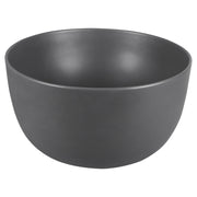 Differnz Tulip waskom opbouw - keramiek | mat donkergrijs | Ø 40 x 24 cm - Mozaiektegel.com