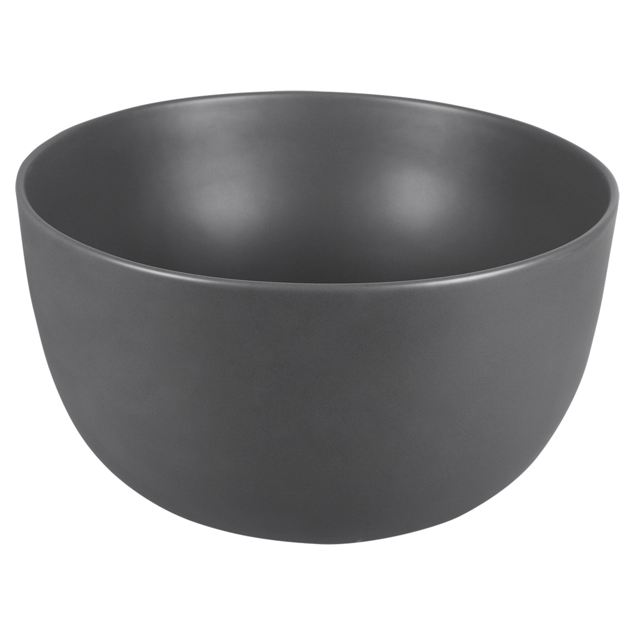 Differnz Tulip waskom opbouw - keramiek | mat donkergrijs | Ø 40 x 24 cm - Mozaiektegel.com