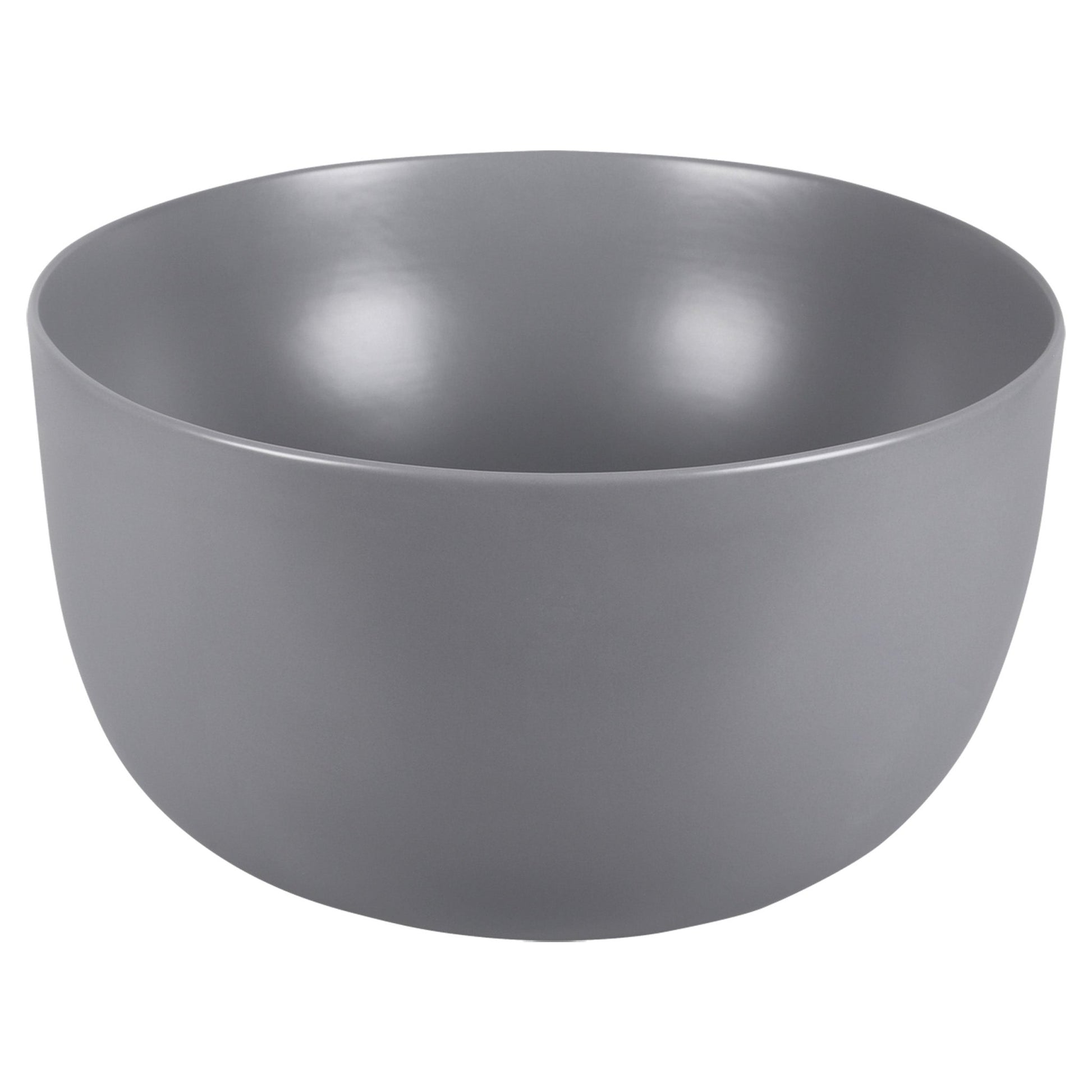 Differnz Tulip waskom opbouw - keramiek | mat lichtgrijs | Ø 40 x 24 cm - Mozaiektegel.com