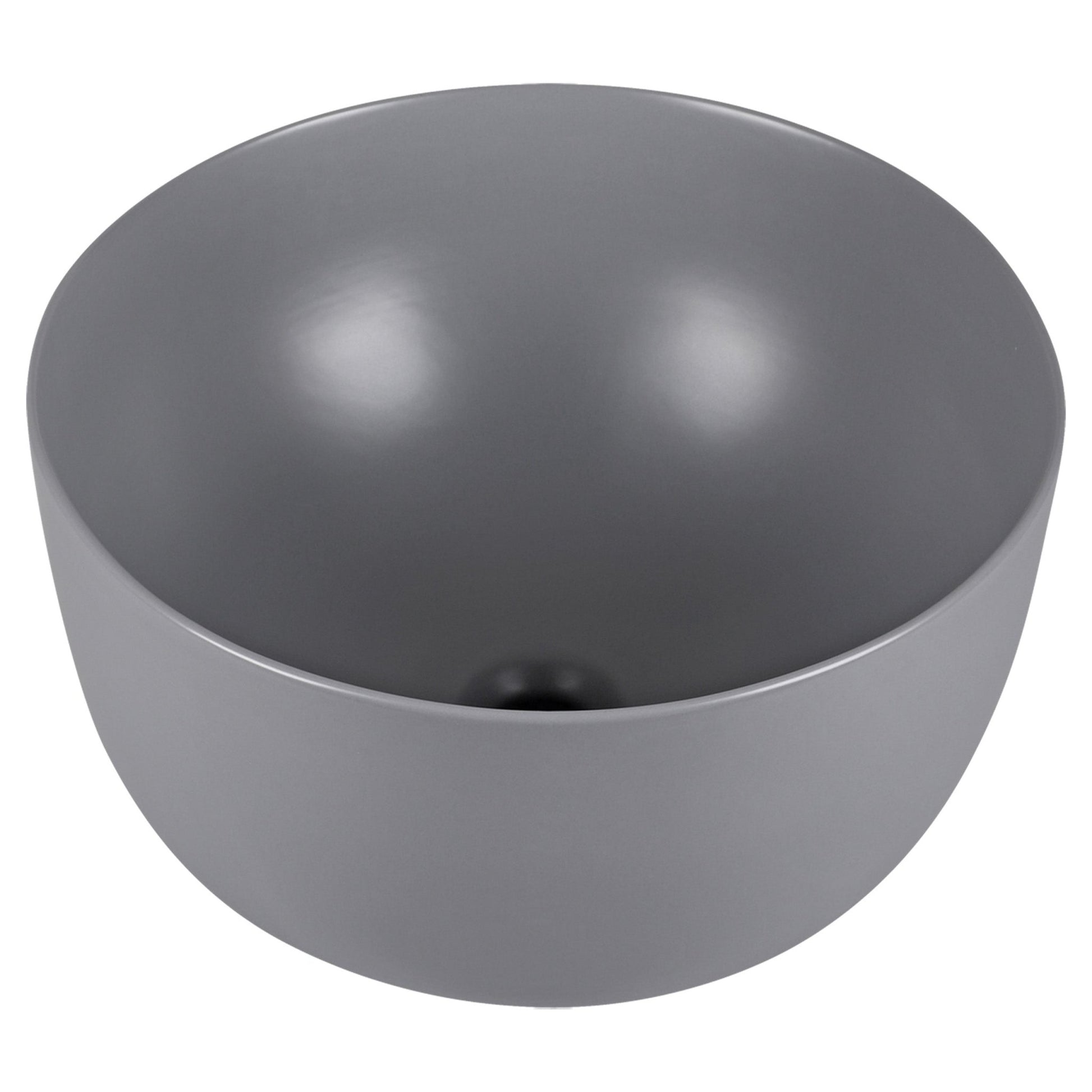 Differnz Tulip waskom opbouw - keramiek | mat lichtgrijs | Ø 40 x 24 cm - Mozaiektegel.com