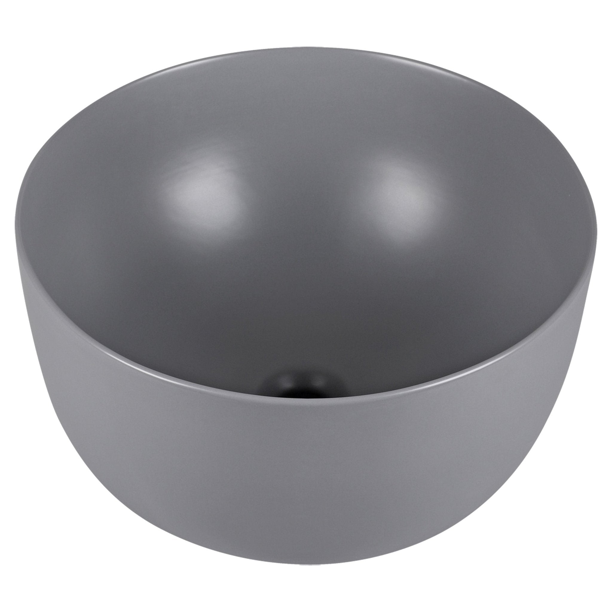 Differnz Tulip waskom opbouw - keramiek | mat lichtgrijs | Ø 40 x 24 cm - Mozaiektegel.com