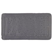 Differnz Tutus inlegmat bad - 100% PVC - anti - slip laag - 68 x 36 cm - antraciet - Mozaiektegel.com