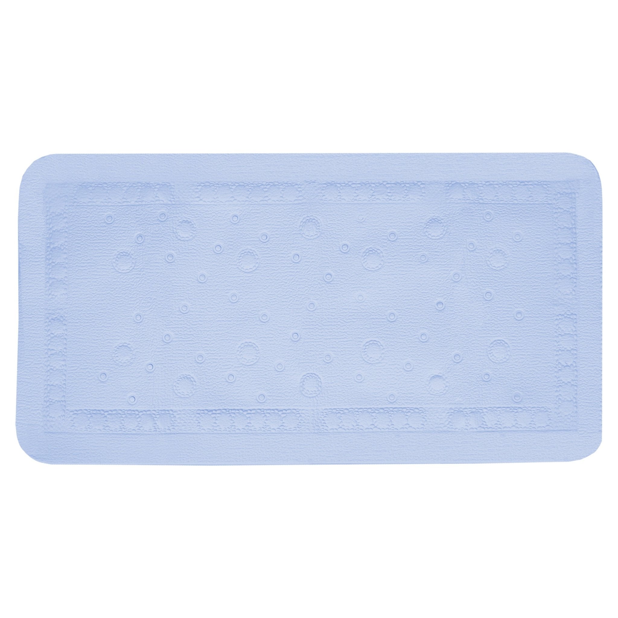 Differnz Tutus inlegmat bad - 100% PVC - anti - slip laag - 68 x 36 cm - blauw - Mozaiektegel.com