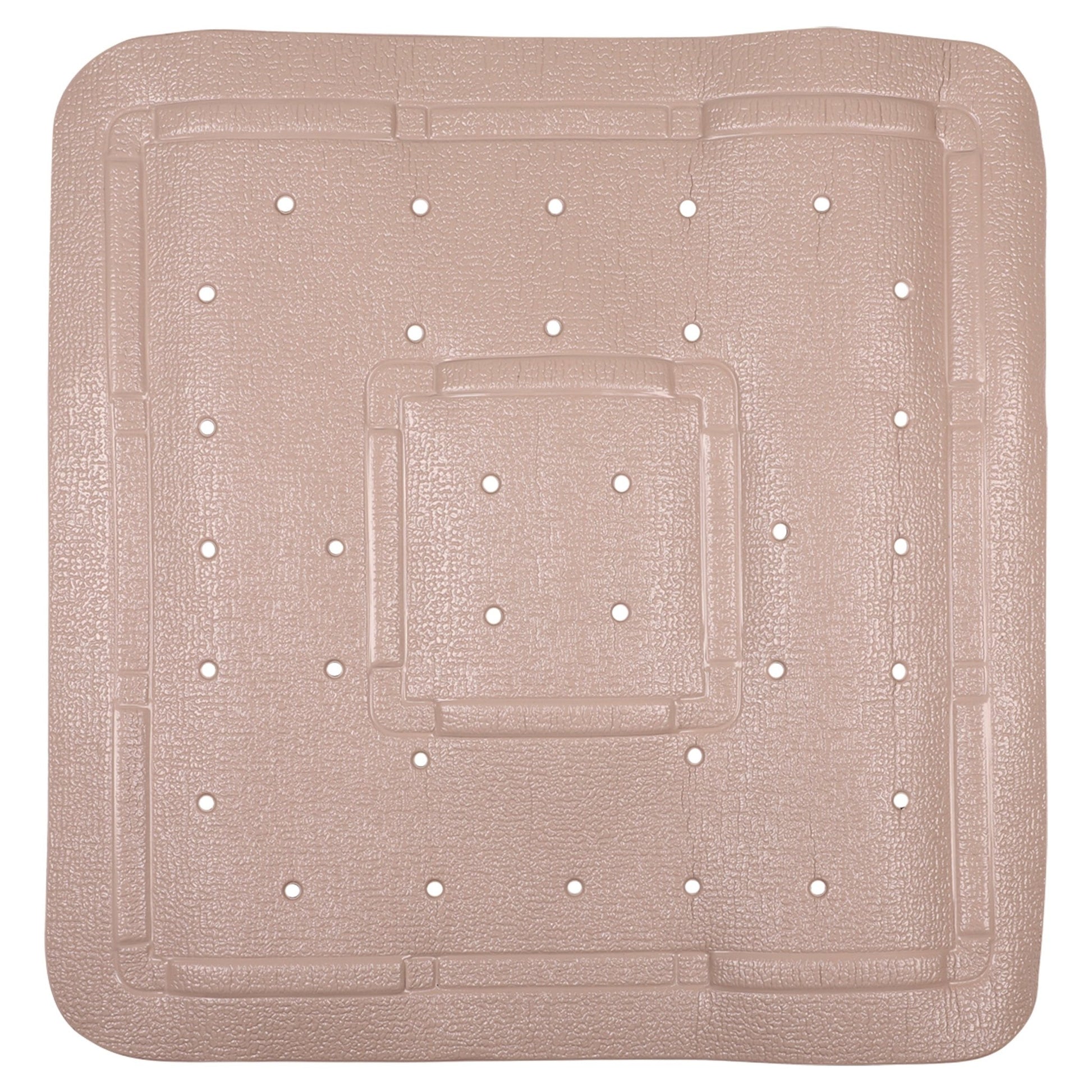 Differnz Tutus inlegmat douche - 100% PVC - anti - slip laag - 55 x 55 cm - taupe - Mozaiektegel.com