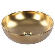 Differnz waskom keramiek | mat goud | Ø 40 x 13.5 cm - Mozaiektegel.com