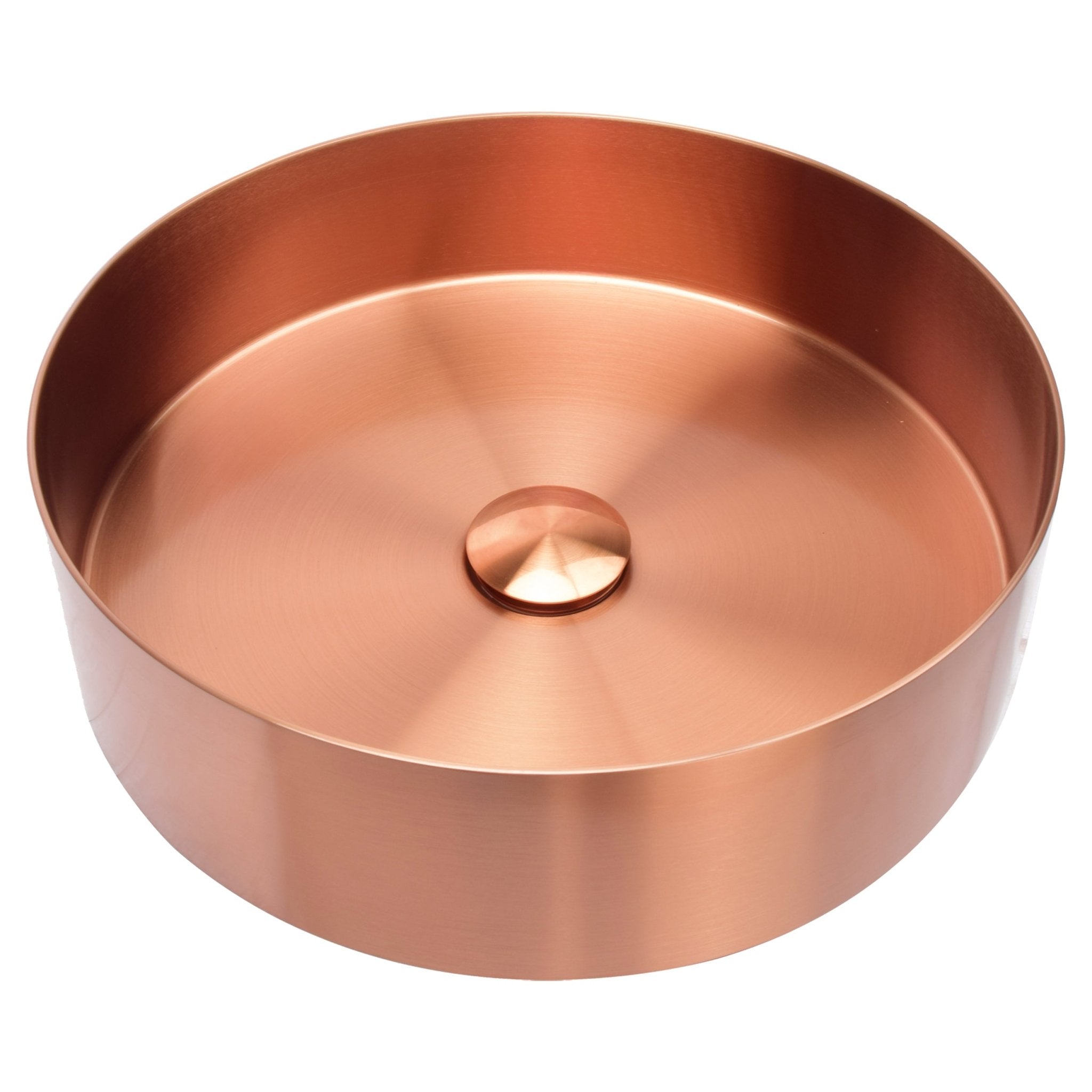 Differnz waskom RVS | koper | Ø 40 x 11 cm - Mozaiektegel.com